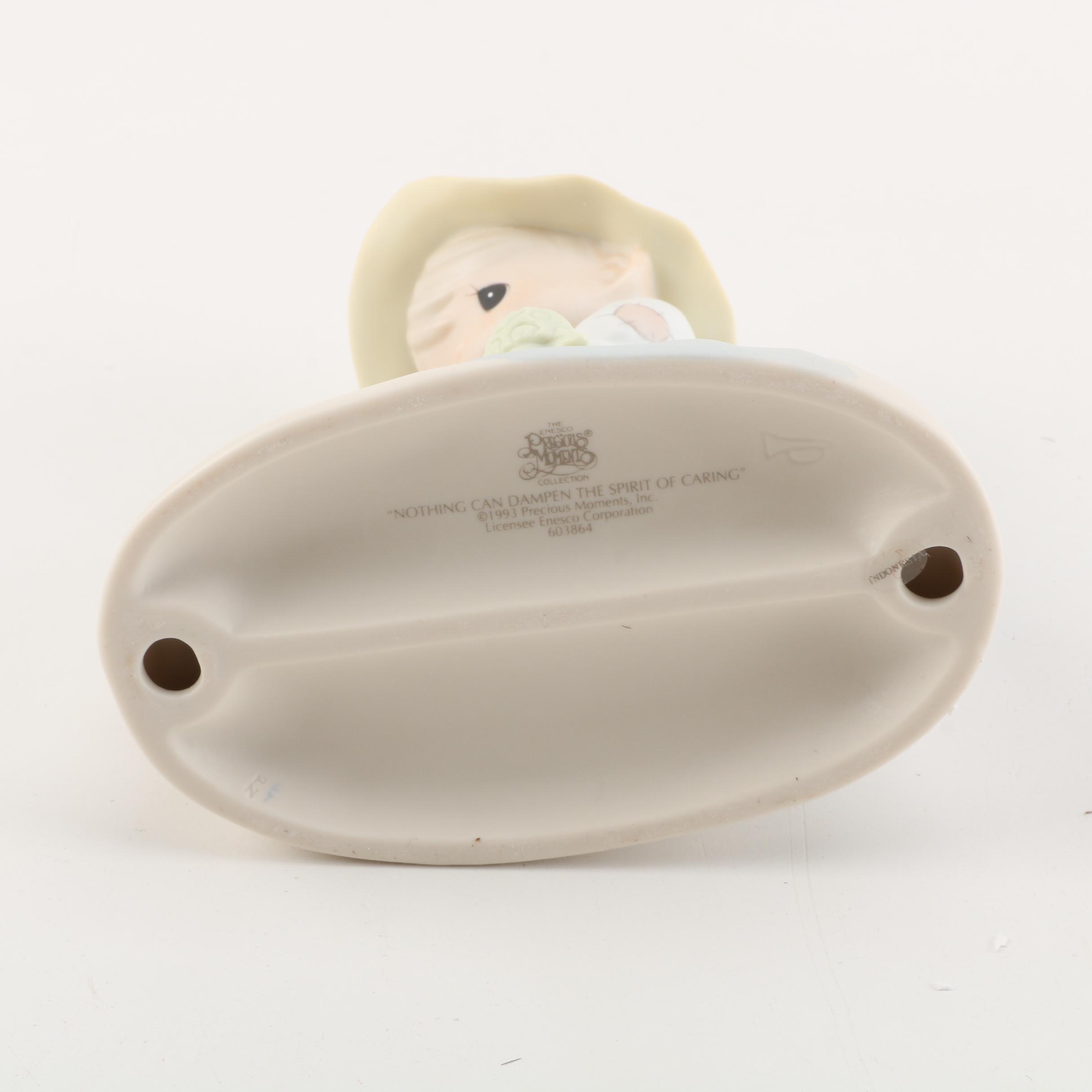 Precious Moments Figurines Including "Friends Never Drift Apart" and Cookie Jar