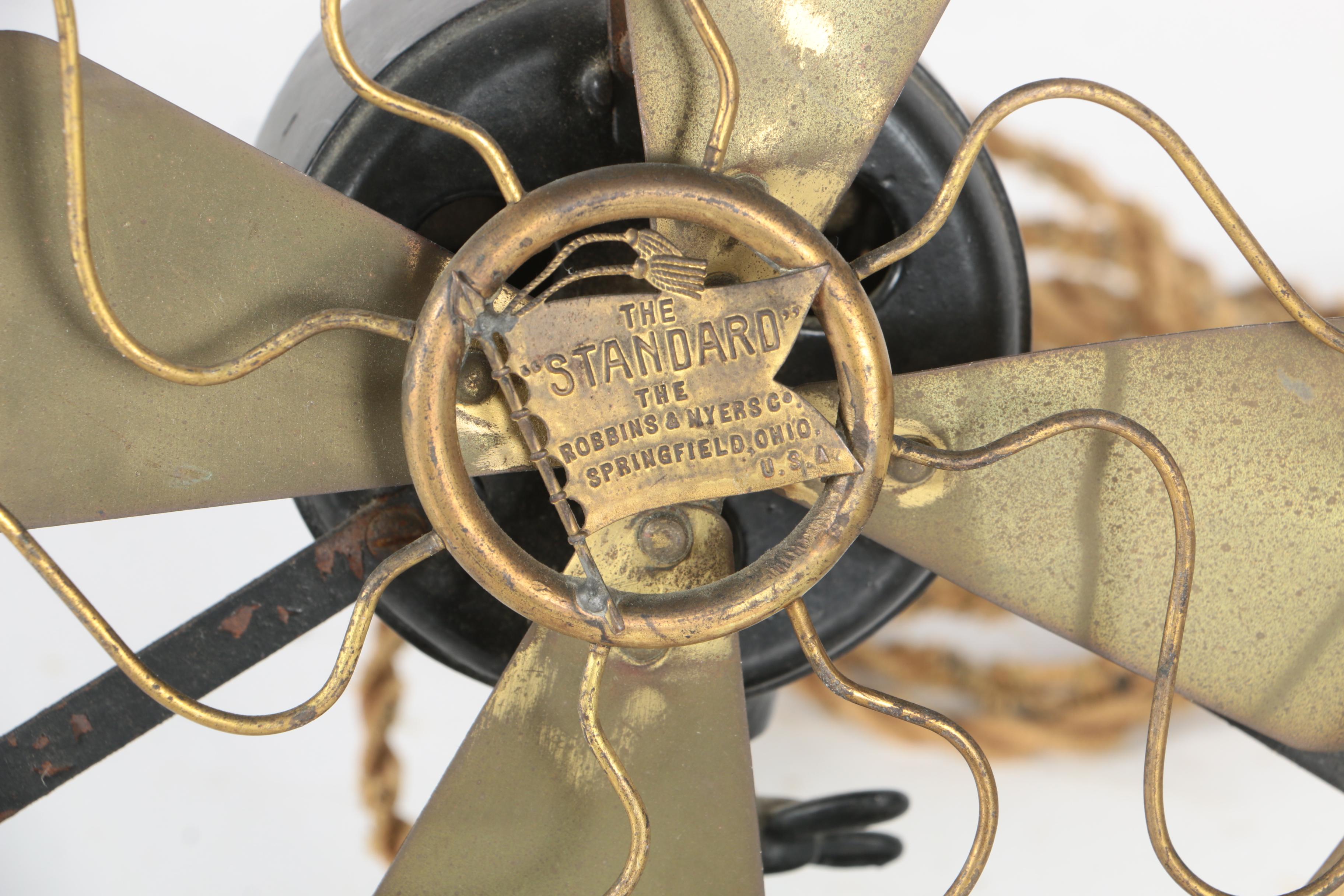 Early 20th Century Westinghouse and Robbins & Myers "Standard" Portable Fans
