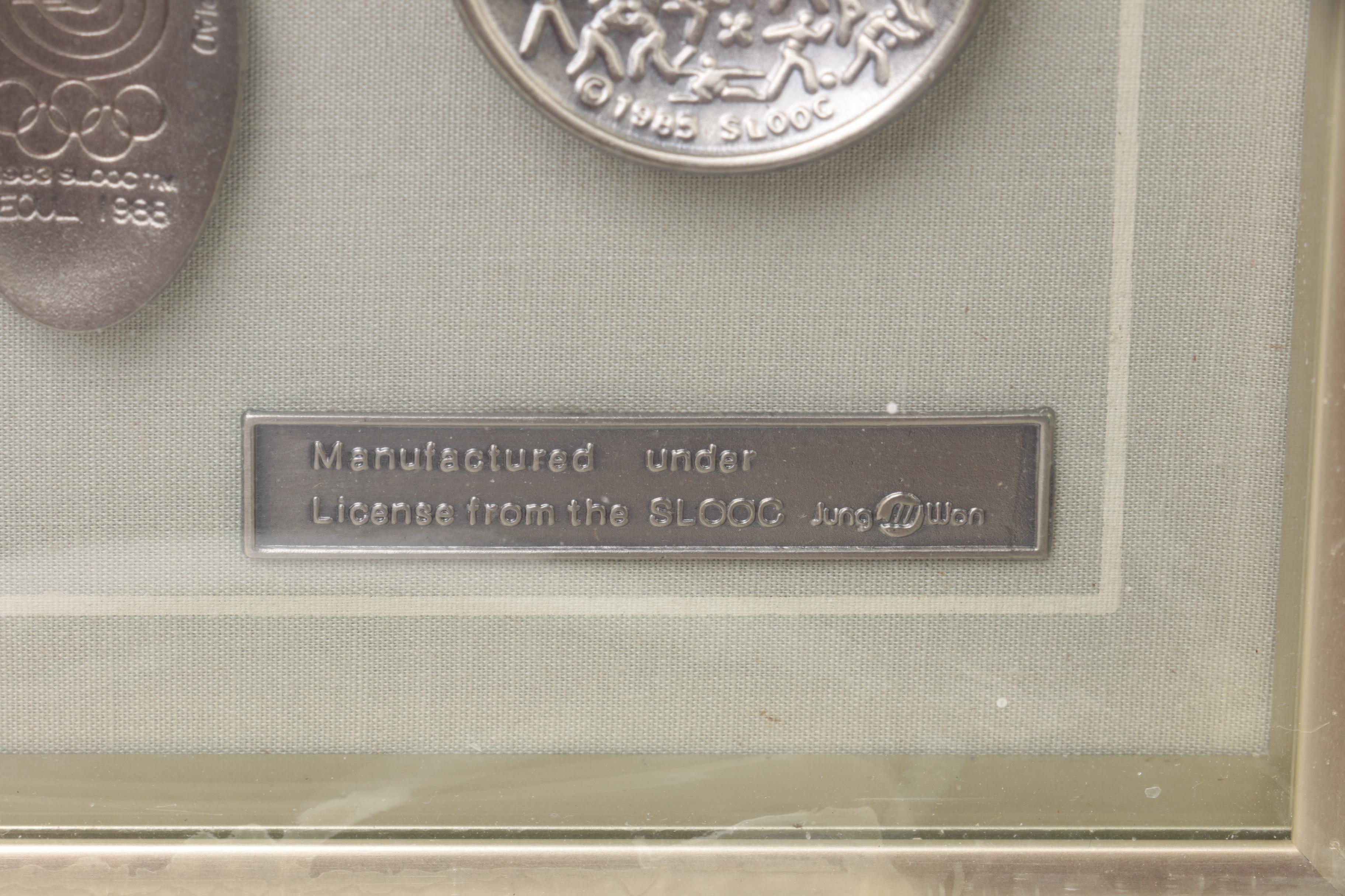 Seoul 1988 Olympic Antique Brass Commemorative Spoon Set