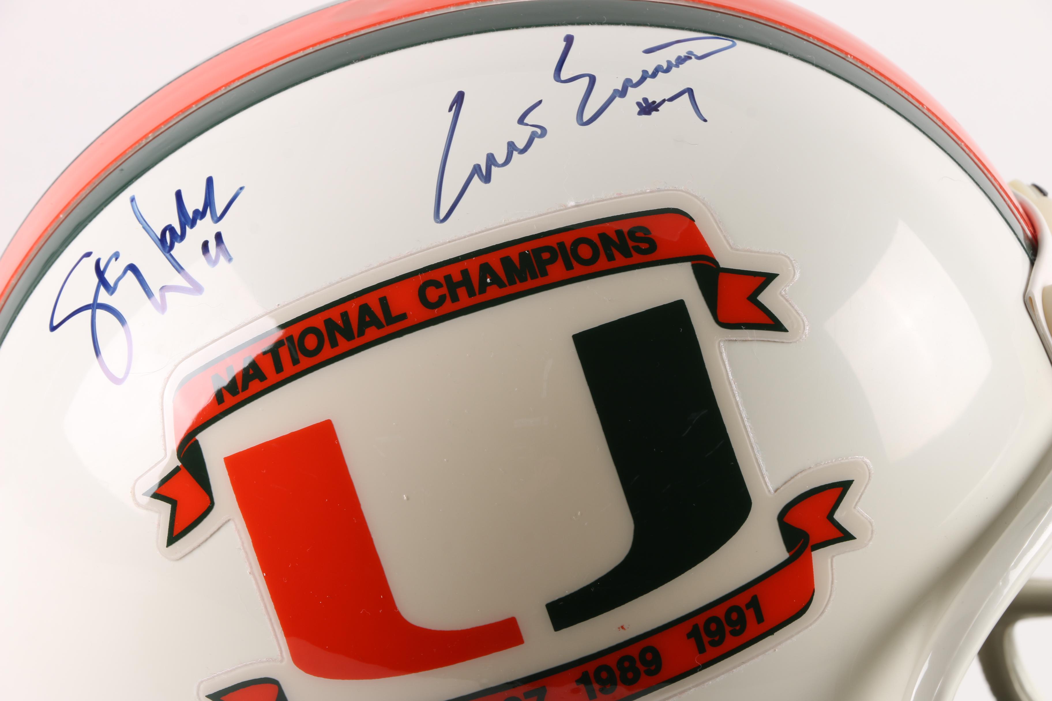 Autographed University of Miami National Champions Helmet