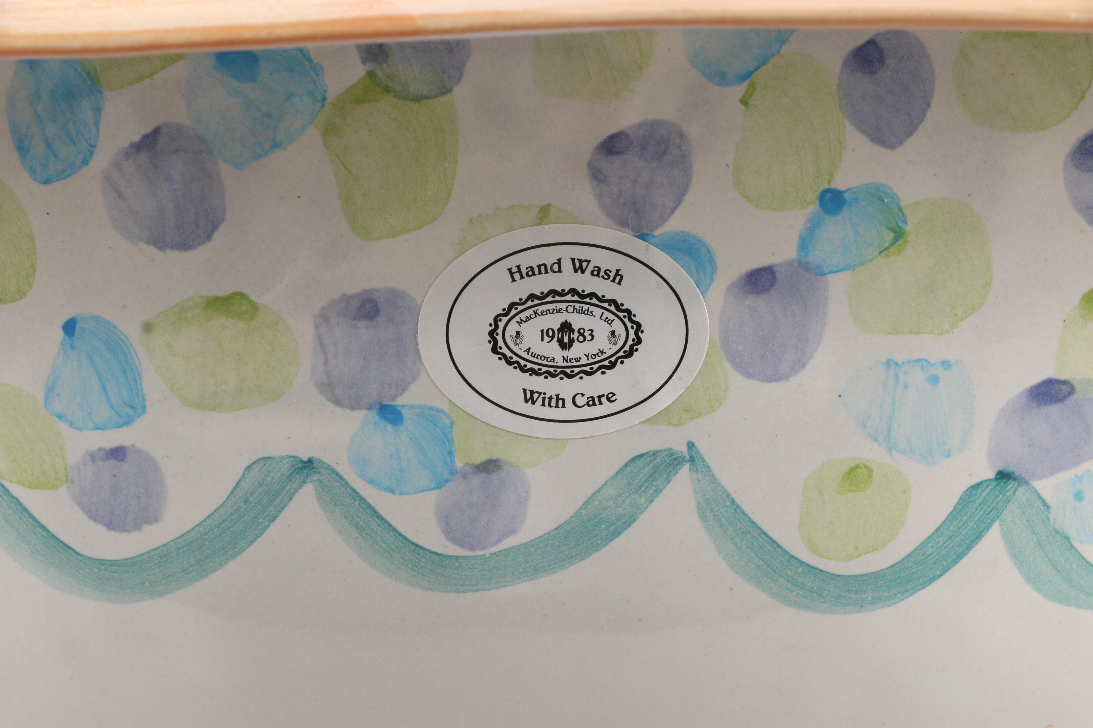 McKenzie-Childs "Fish Story" Fish Bowl