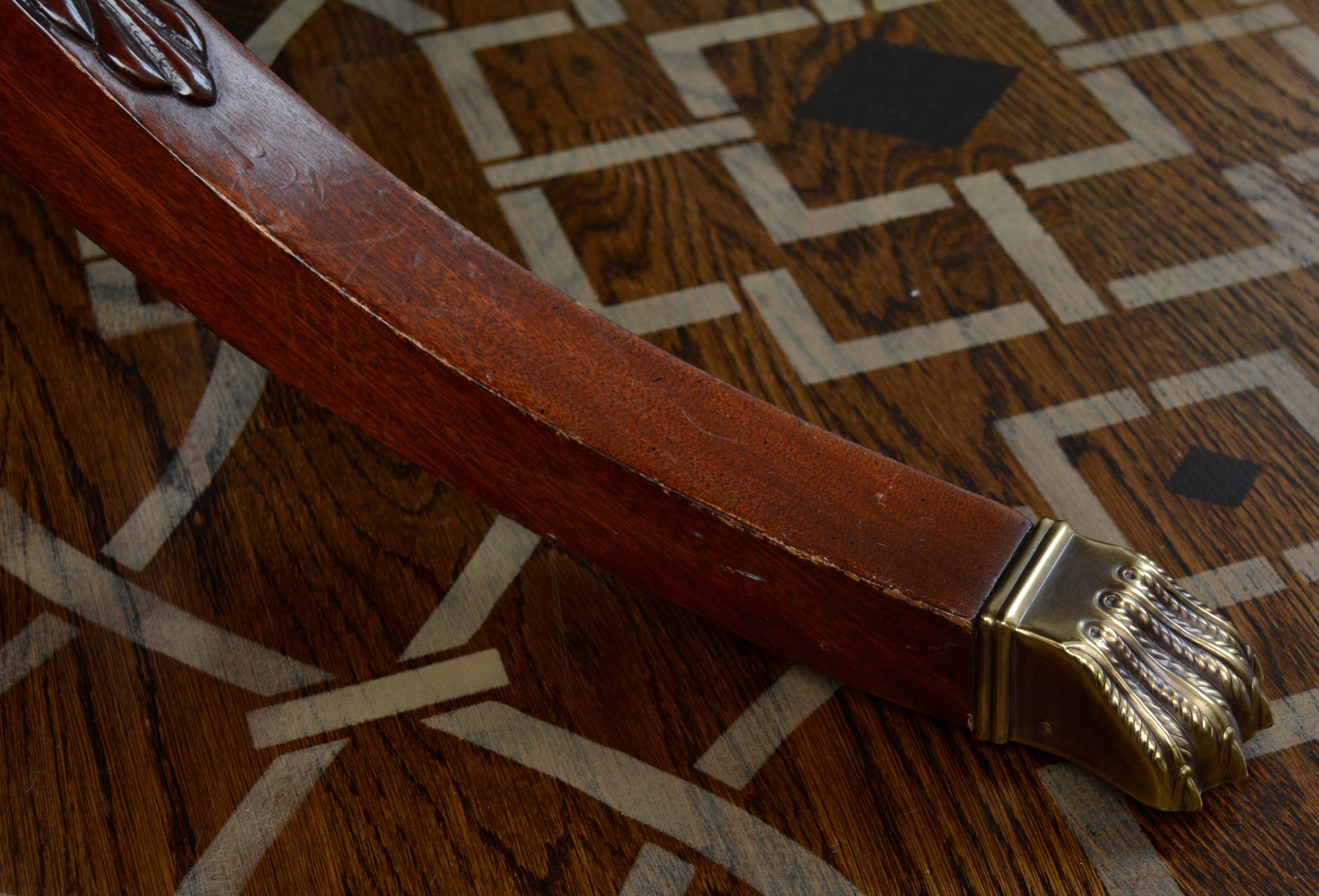 Vintage Duncan Phyfe Style Mahogany Double Pedestal Dining Table