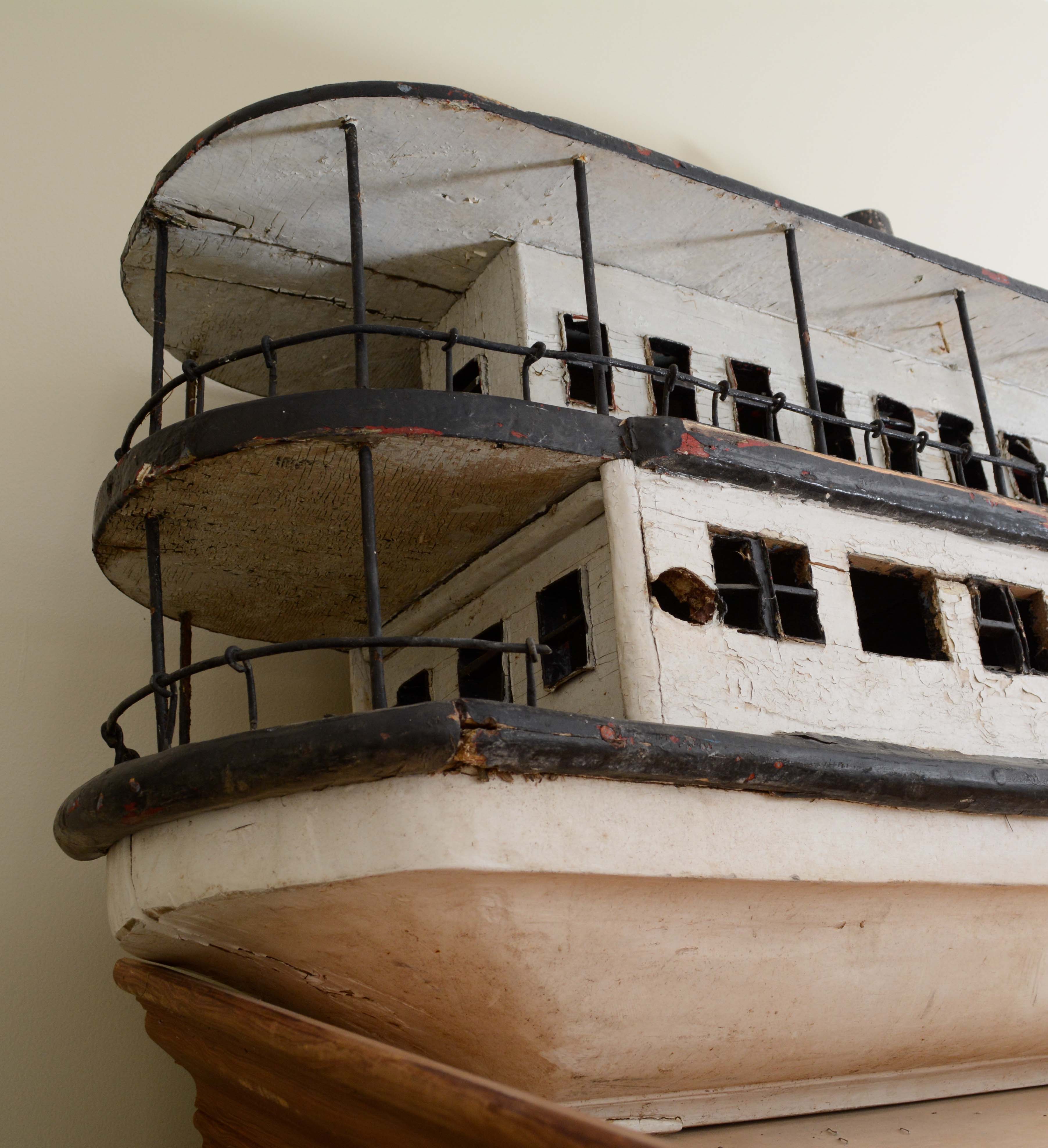 Vintage Replica of the Double Decker Steamboat "Nobska"