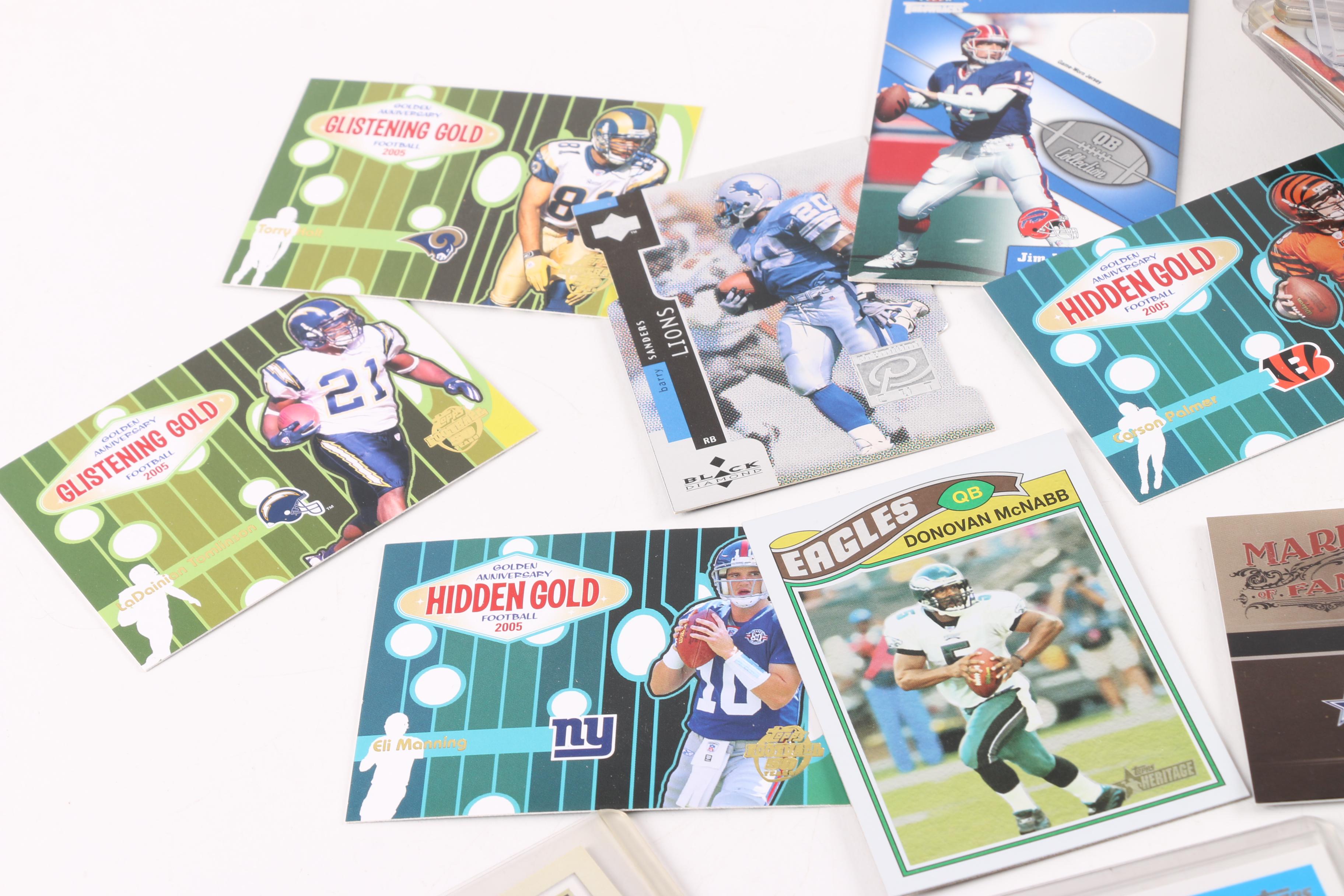 Football Cards Featuring Tom Brady and Troy Aikman