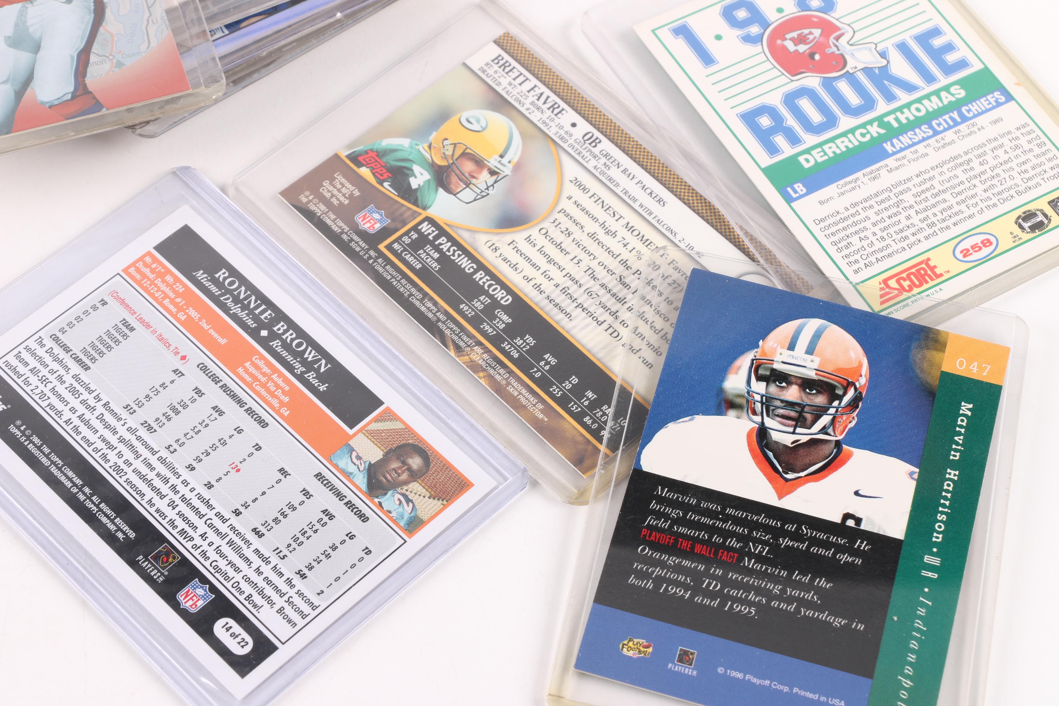 Football Cards Featuring Tom Brady and Troy Aikman