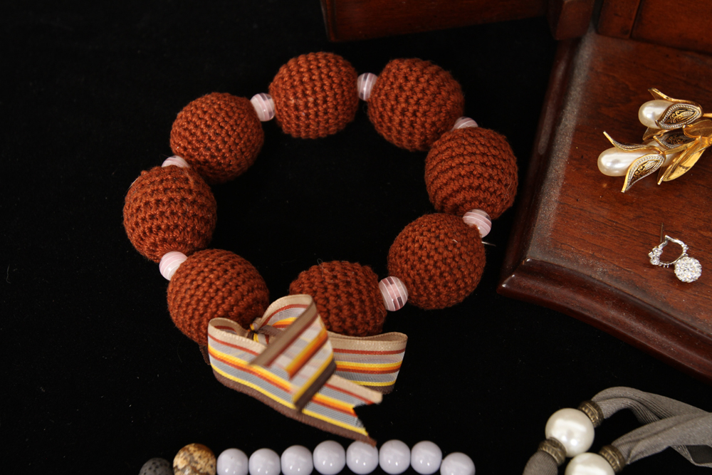 Bombay Company Jewelry Box with Costume Jewelry Collection