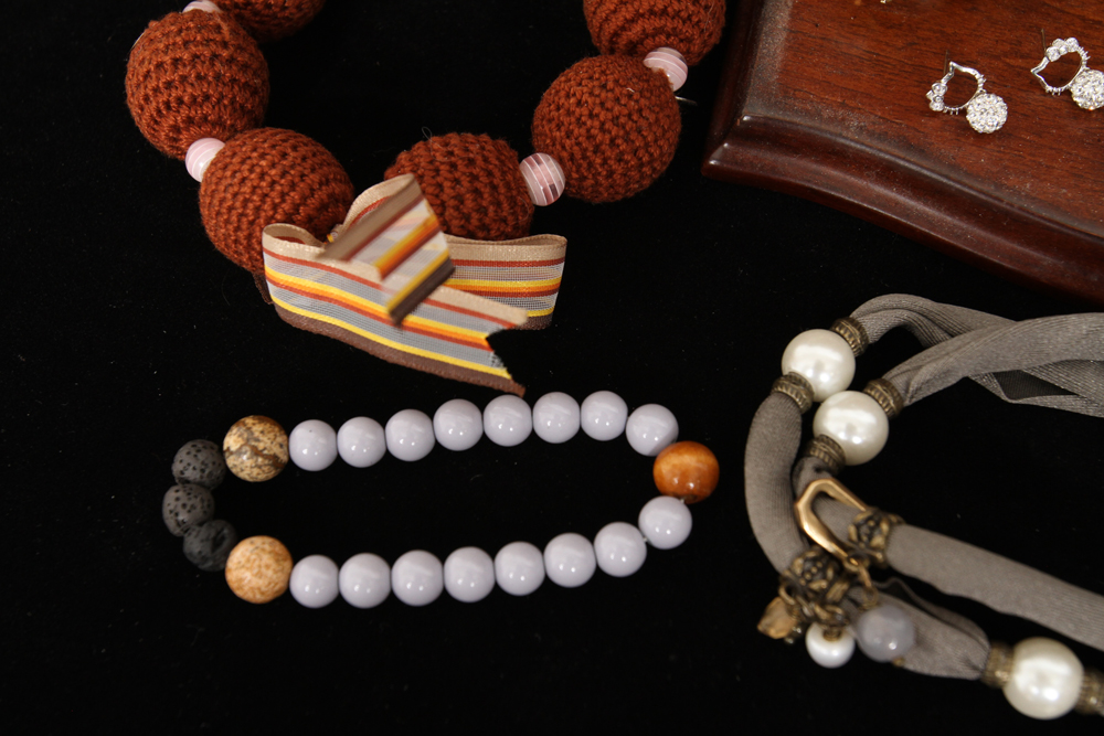 Bombay Company Jewelry Box with Costume Jewelry Collection