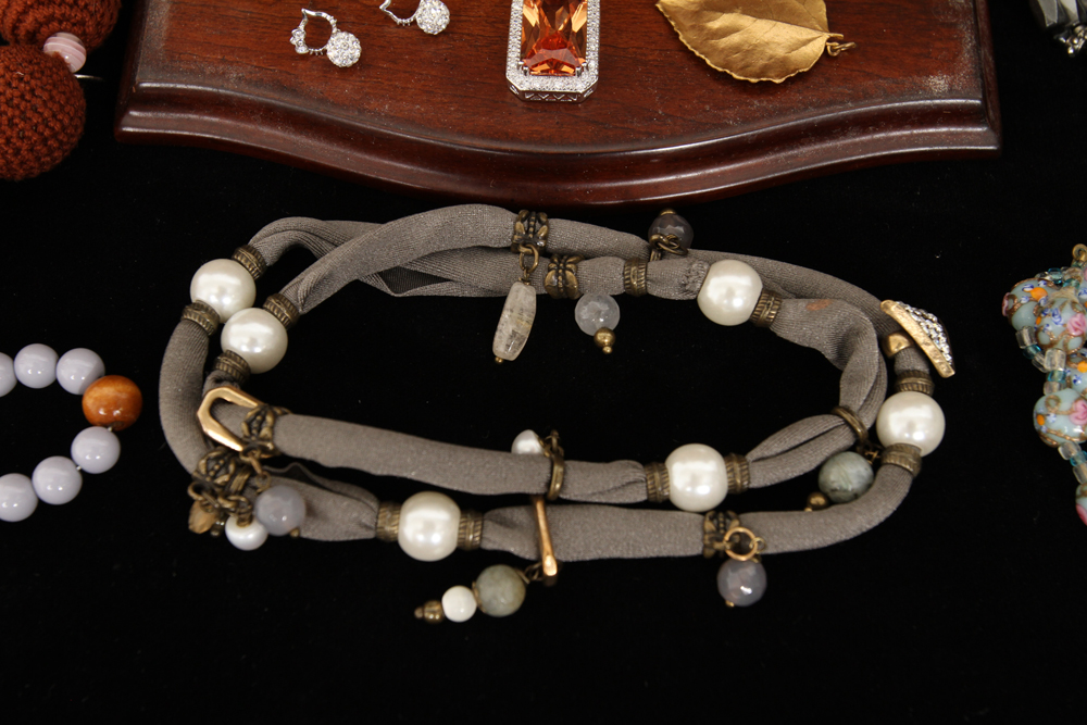 Bombay Company Jewelry Box with Costume Jewelry Collection