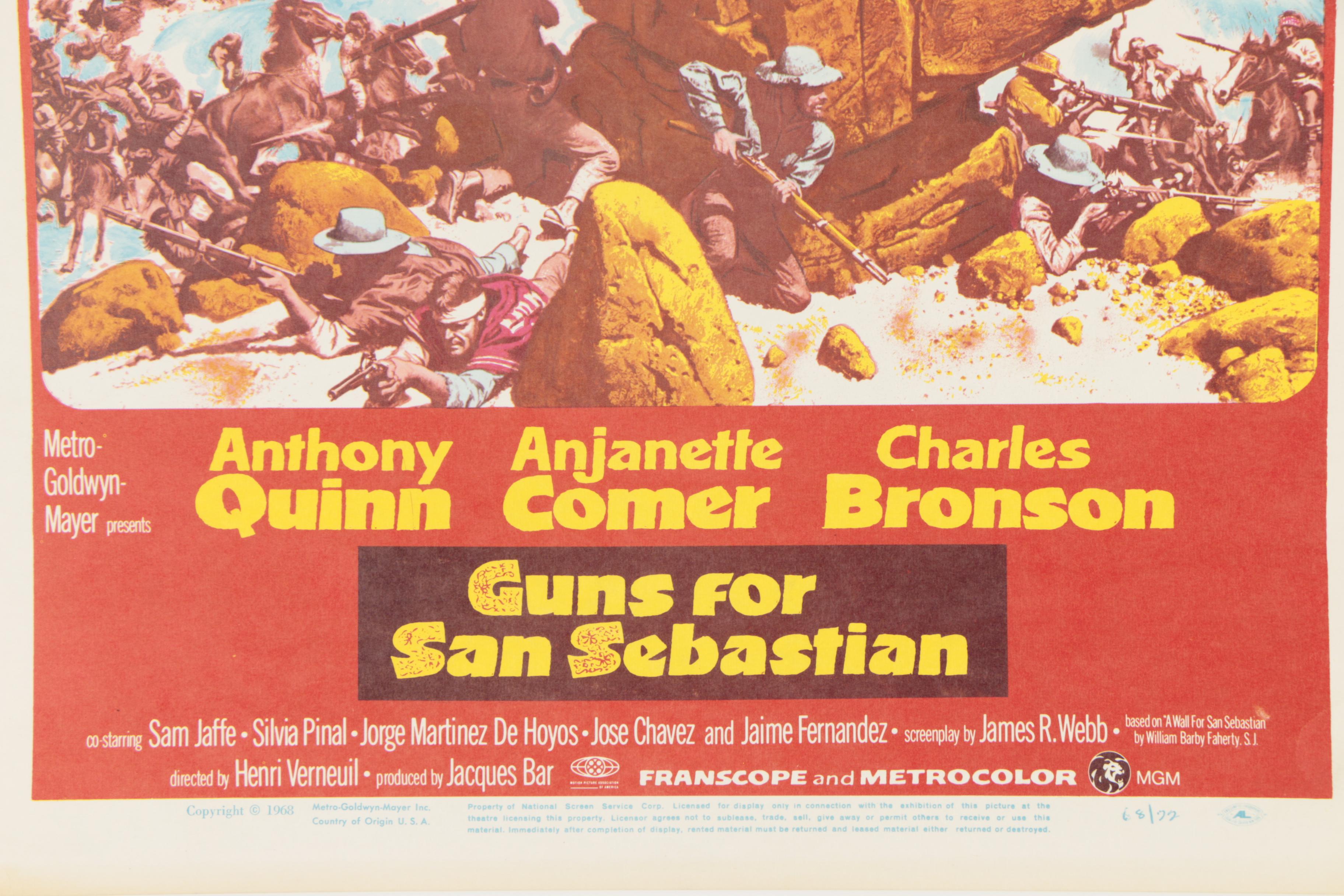 Vintage Offset Lithographic Movie Advertising Posters