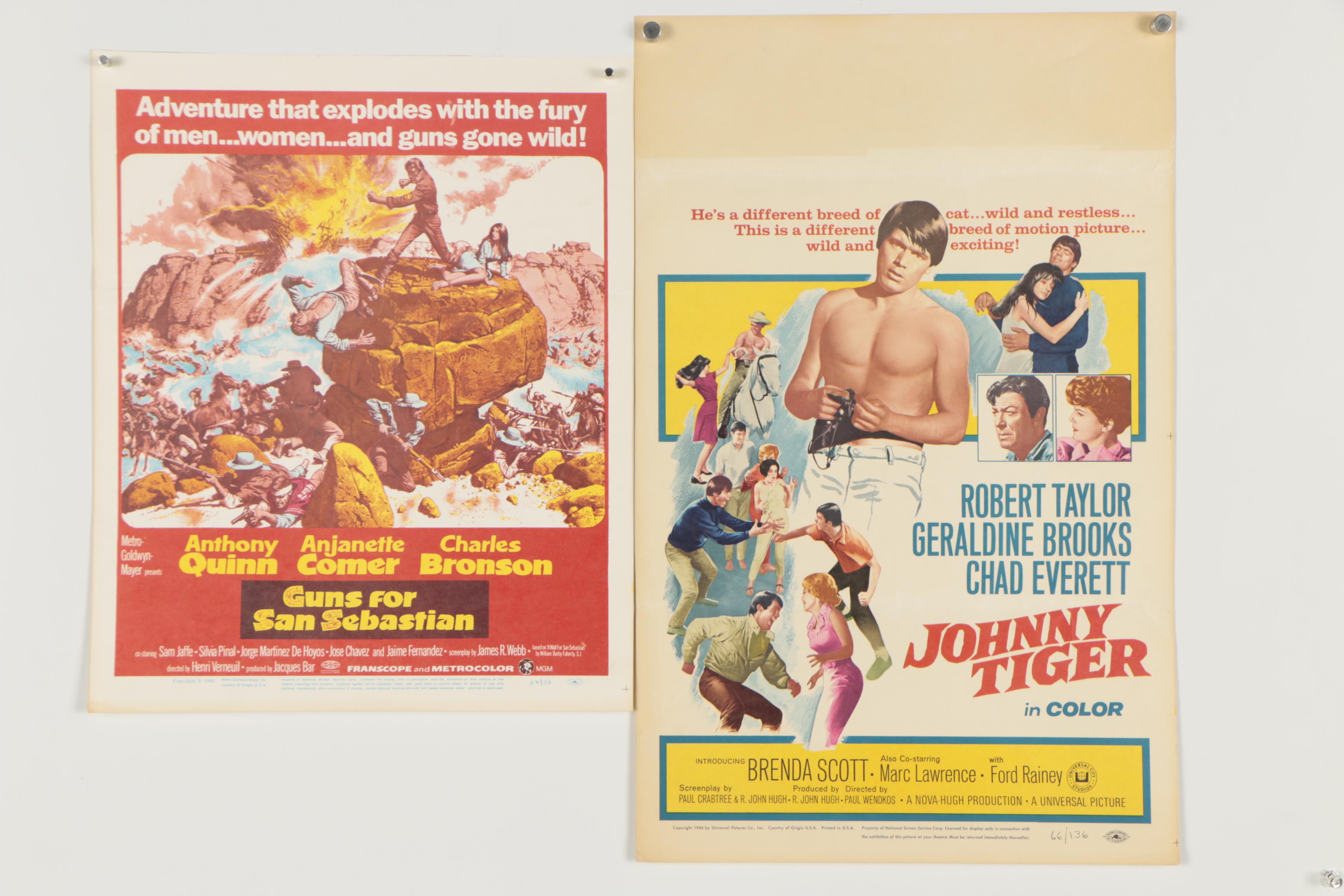 Vintage Offset Lithographic Movie Advertising Posters