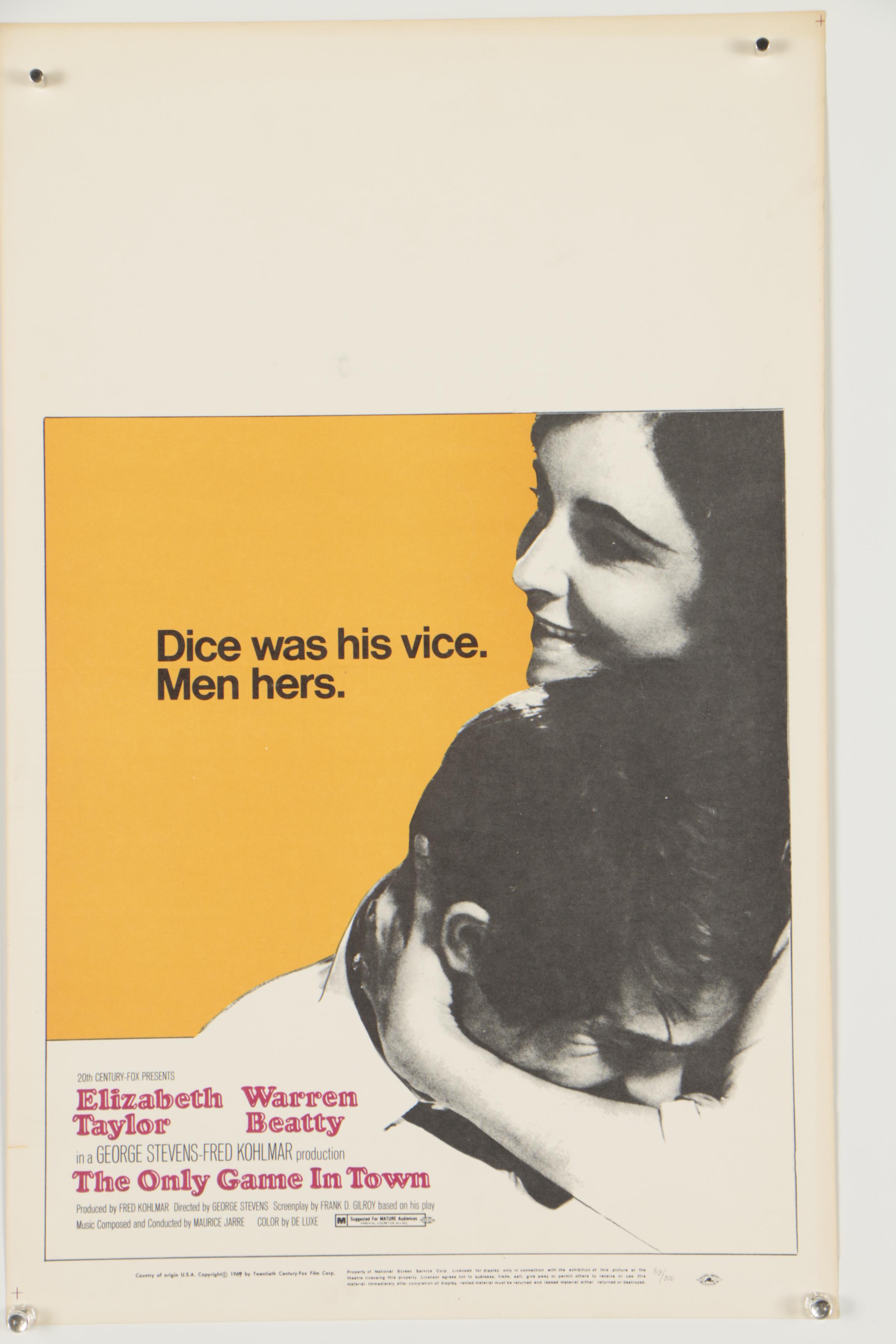 Vintage Offset Lithographic Movie Advertising Posters