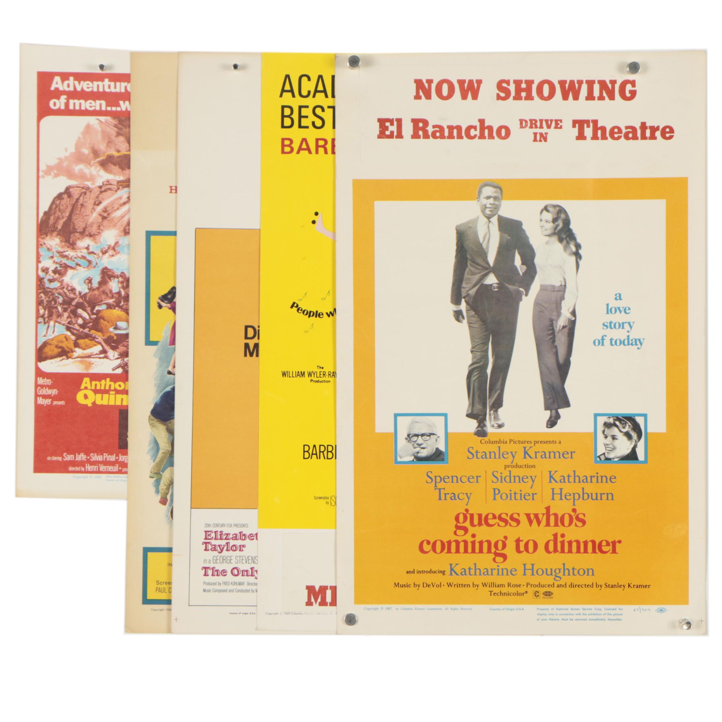 Vintage Offset Lithographic Movie Advertising Posters