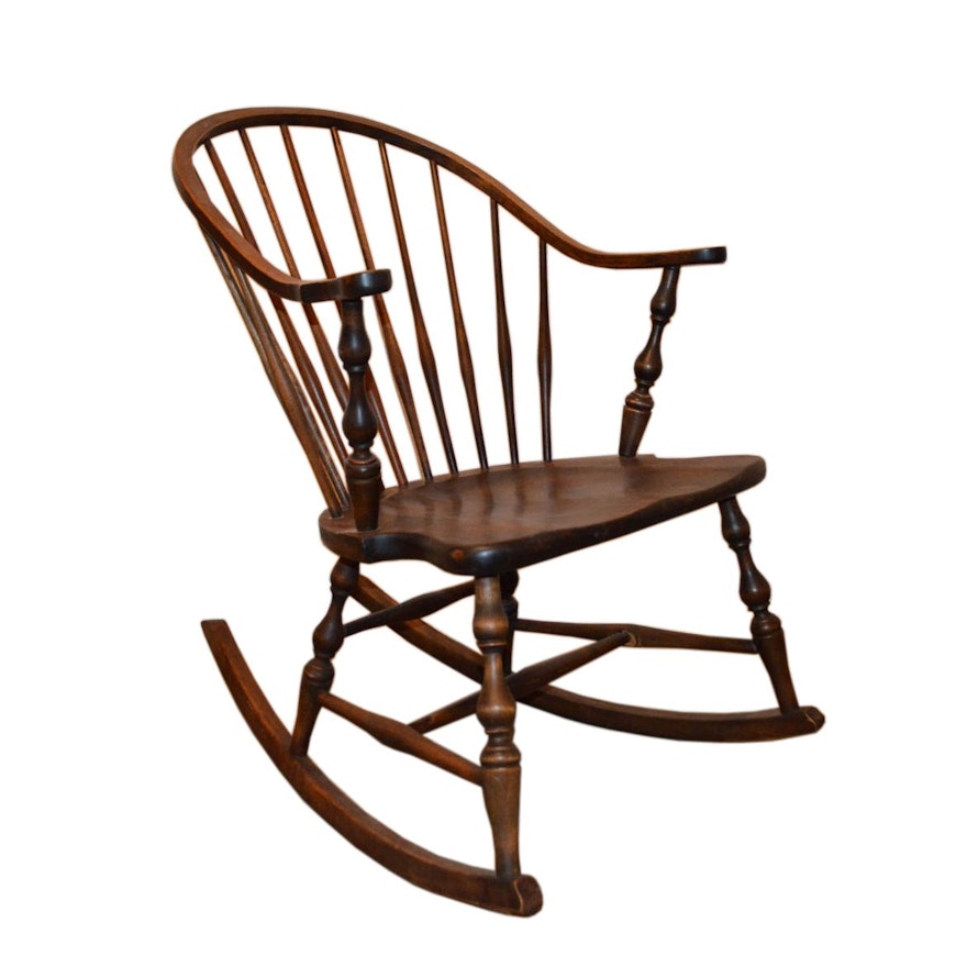 Vintage Spindle Back Rocking Chair