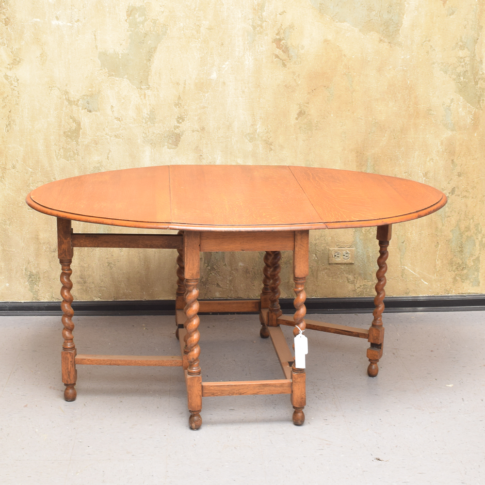 Vintage Oak Gateleg Dining Table