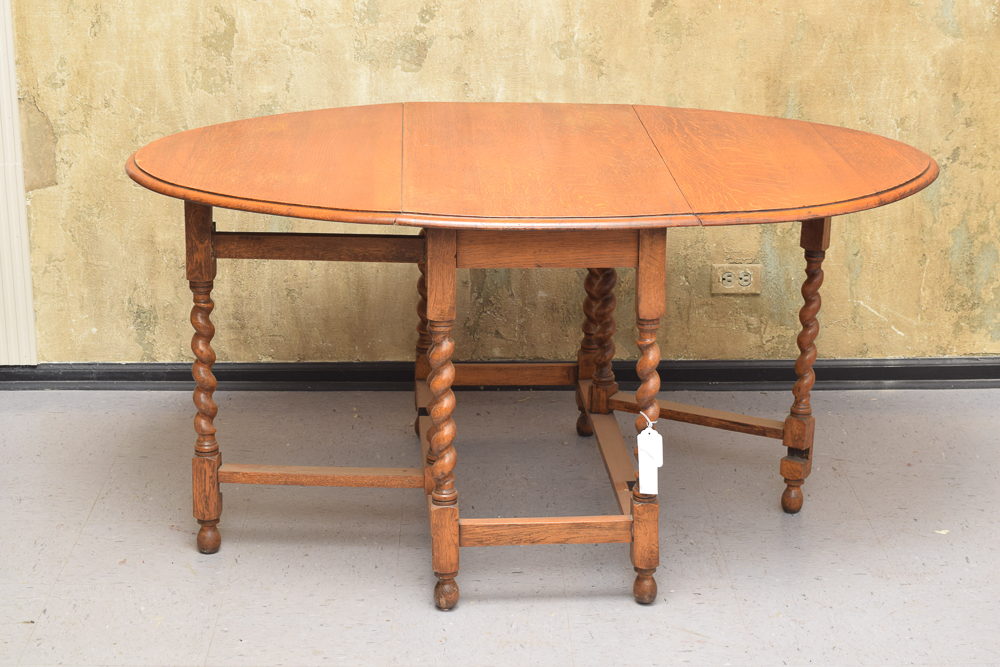 Vintage Oak Gateleg Dining Table