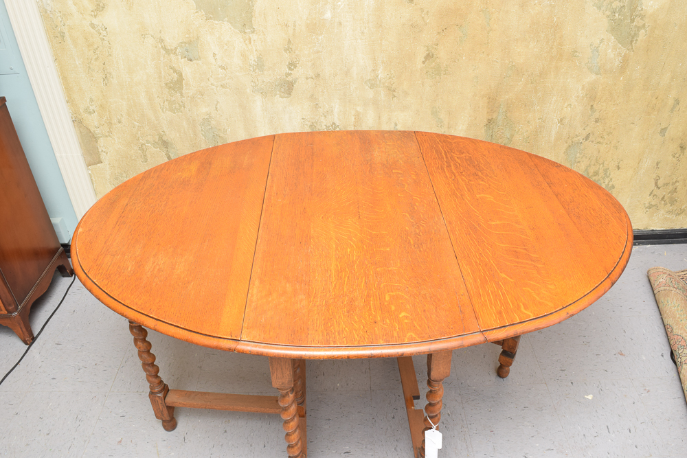 Vintage Oak Gateleg Dining Table