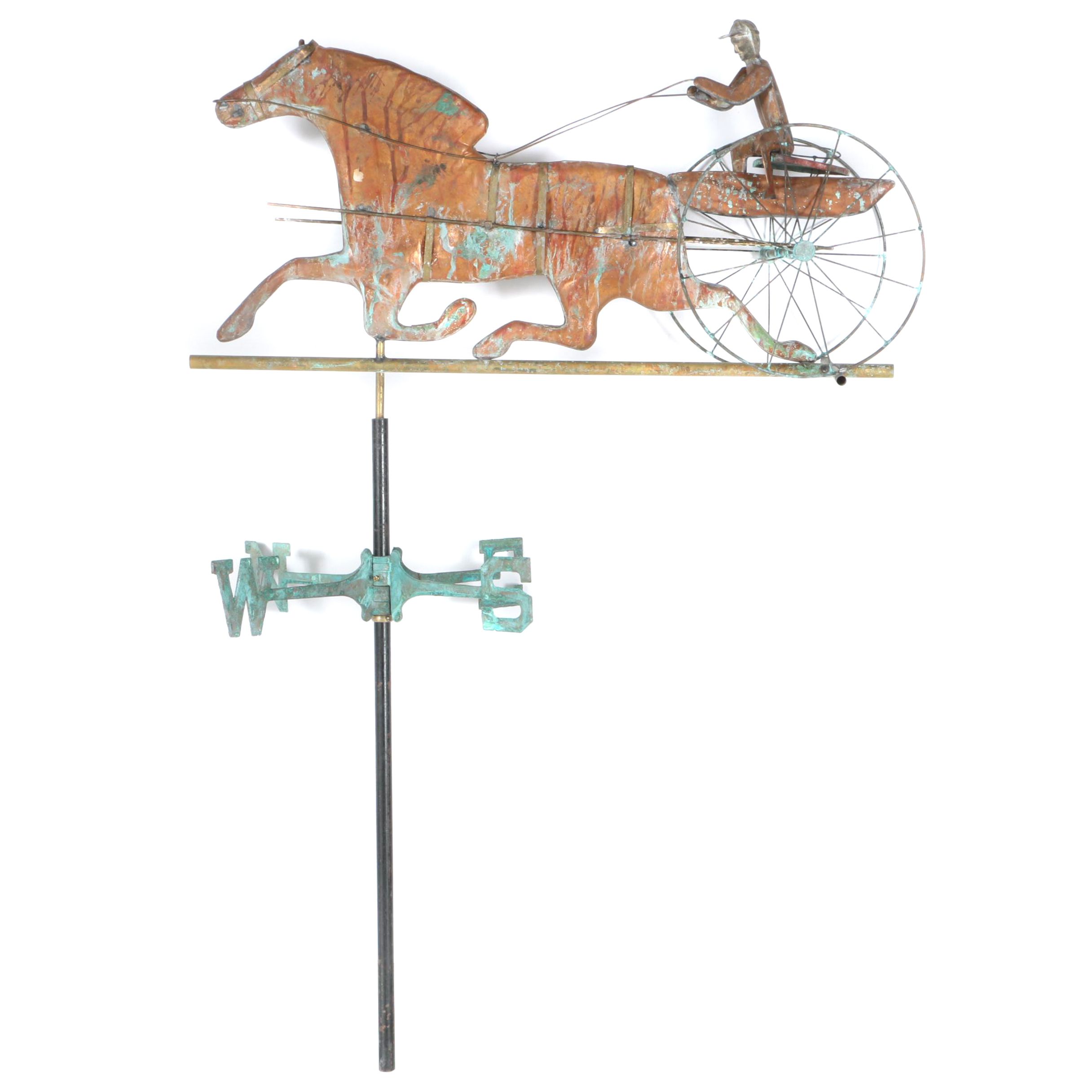 Vintage Horse and Sulky Weathervane