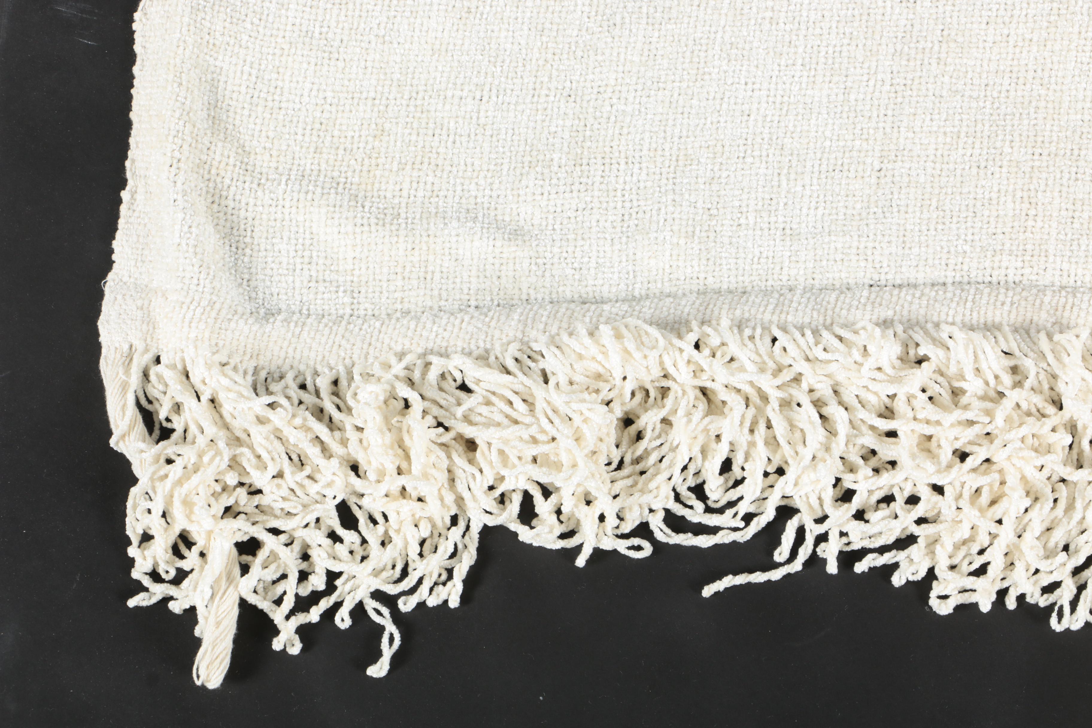 White Chenille Blanket