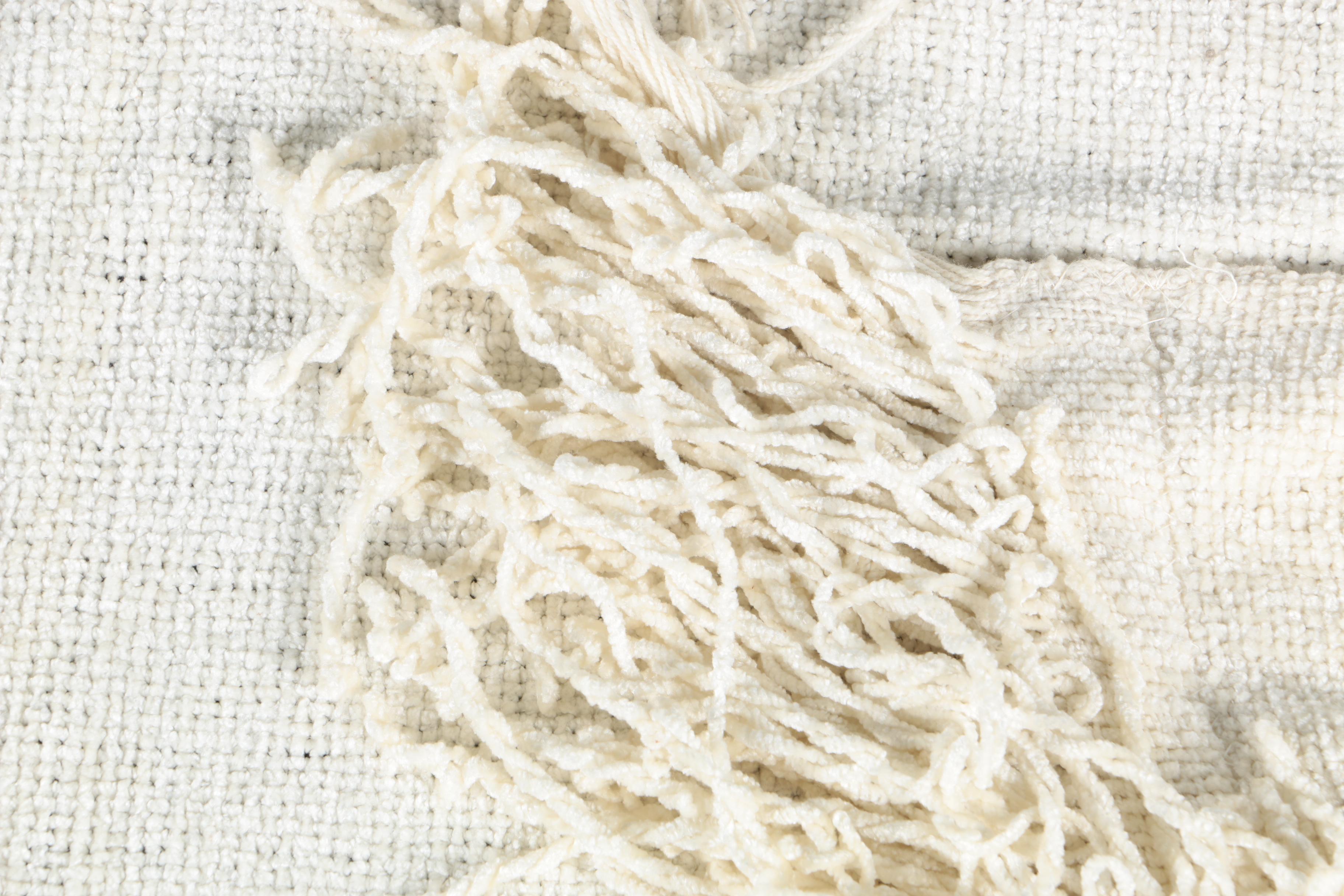 White Chenille Blanket