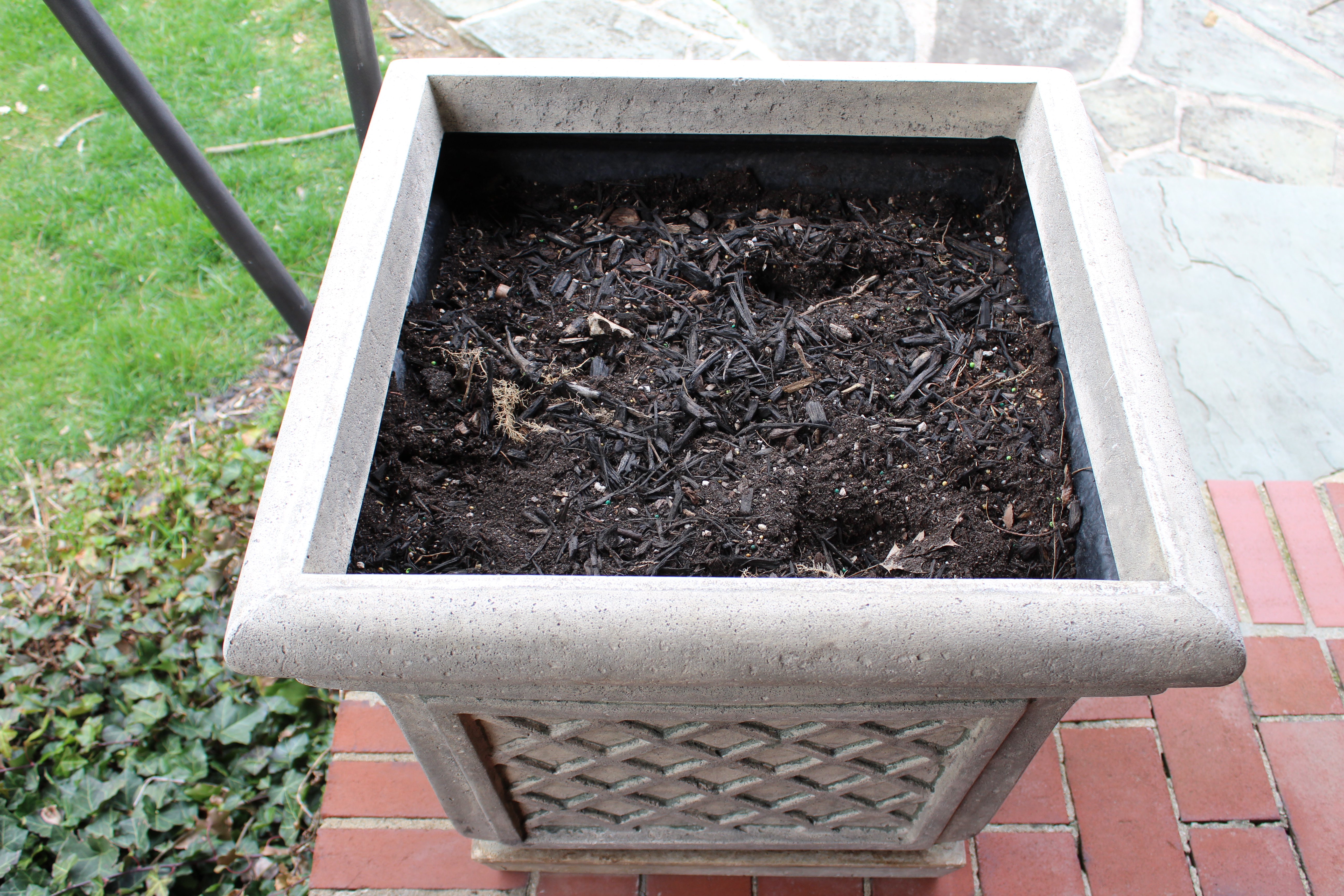 Six Matching Frontgate Outdoor Planters