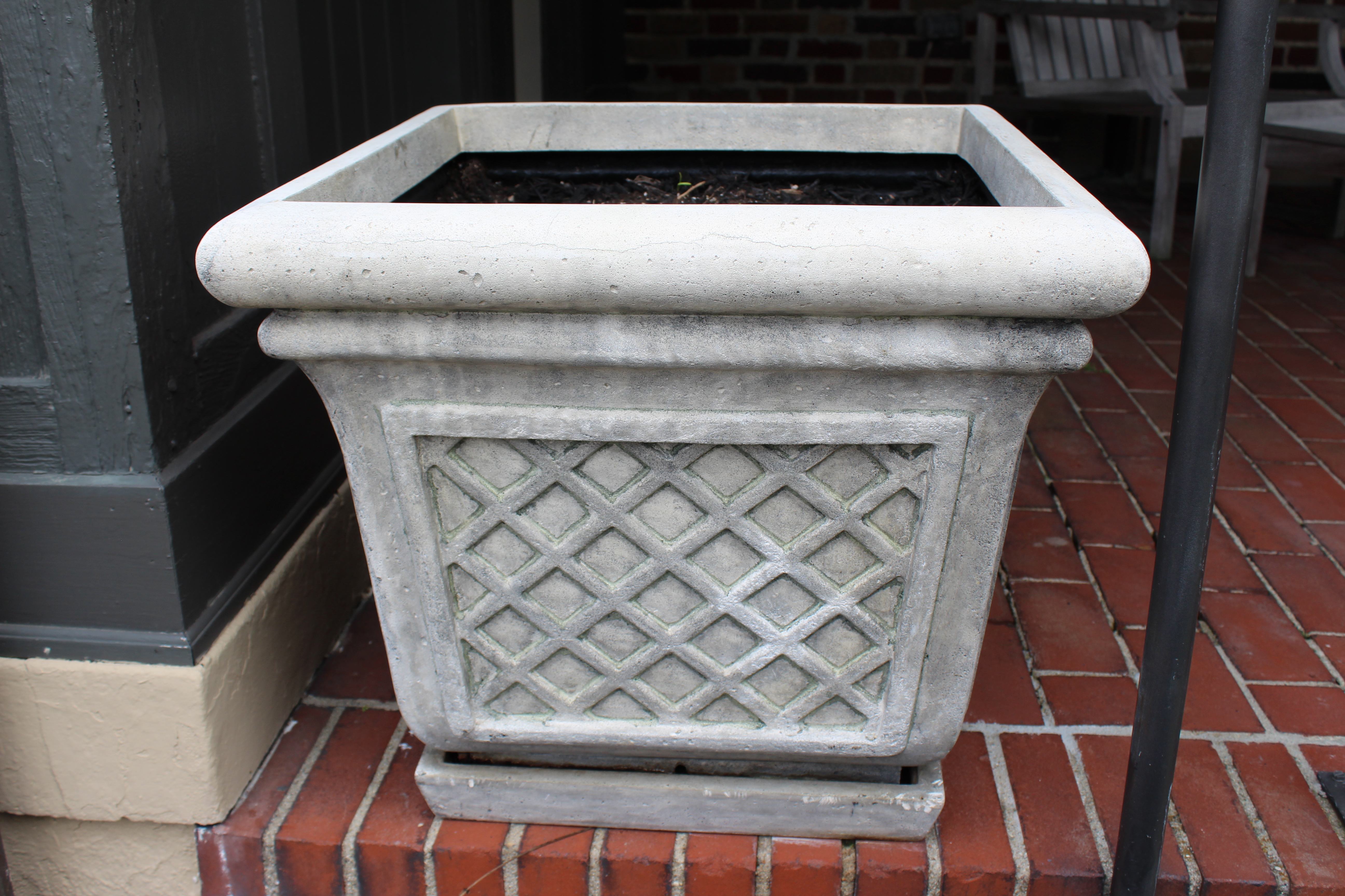 Six Matching Frontgate Outdoor Planters