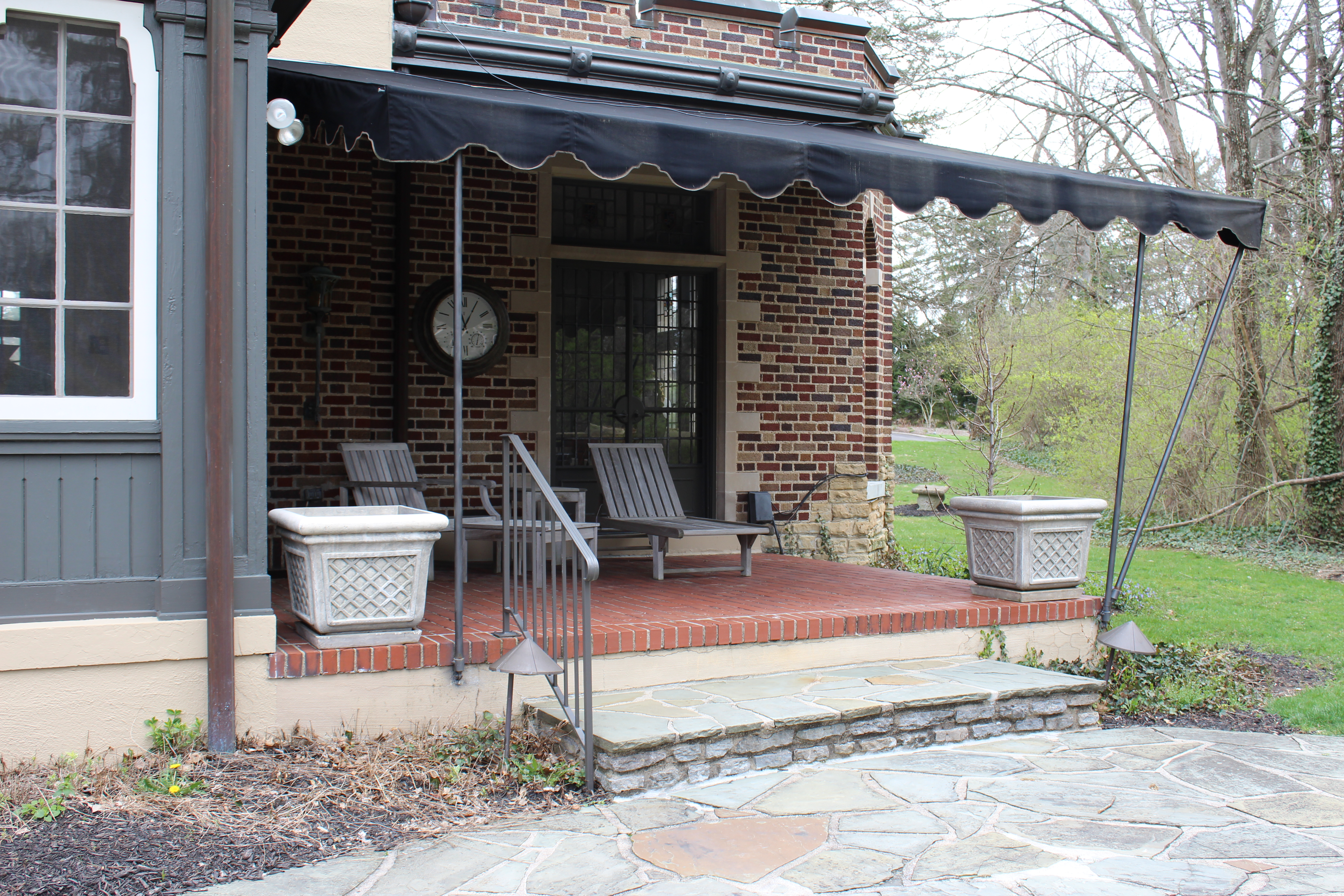 Six Matching Frontgate Outdoor Planters