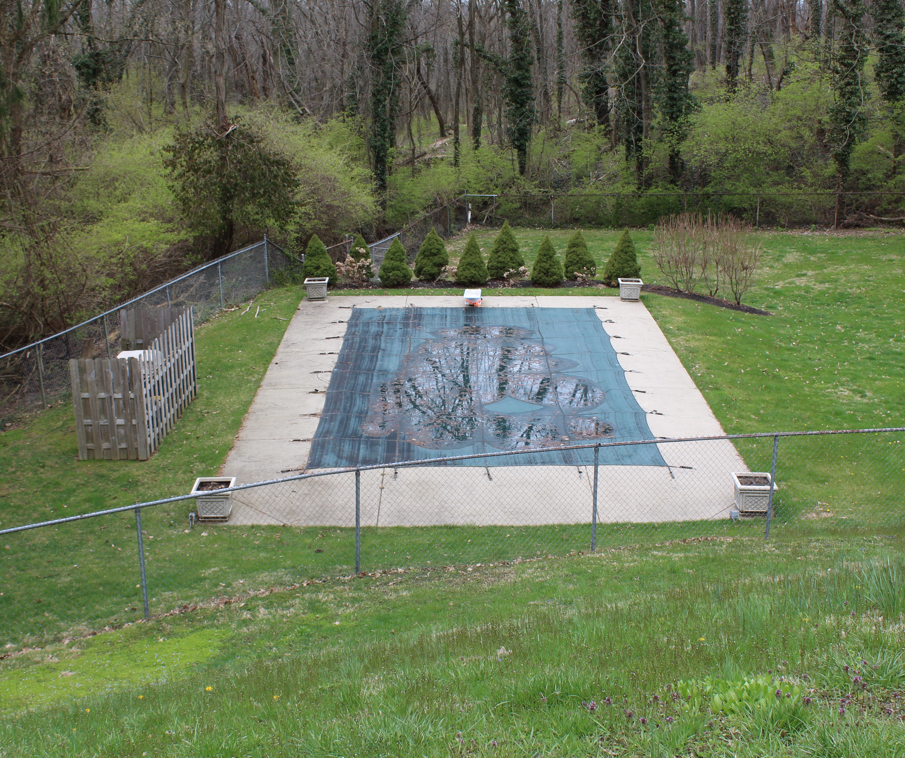 Six Matching Frontgate Outdoor Planters