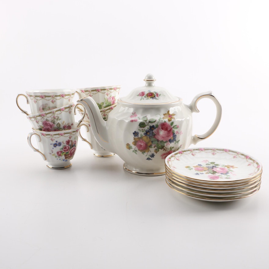 Duchess "London Collection" Dessert Set and San Francisco Music Box Teapot