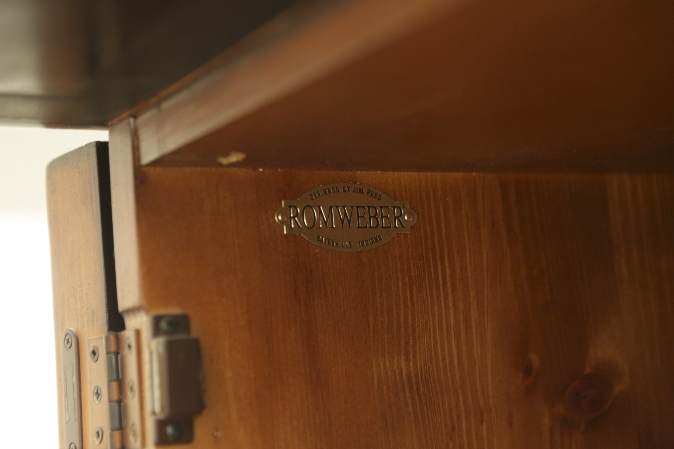 Mission Style Entertainment Armoire Designed by Jim Peed for Romweber