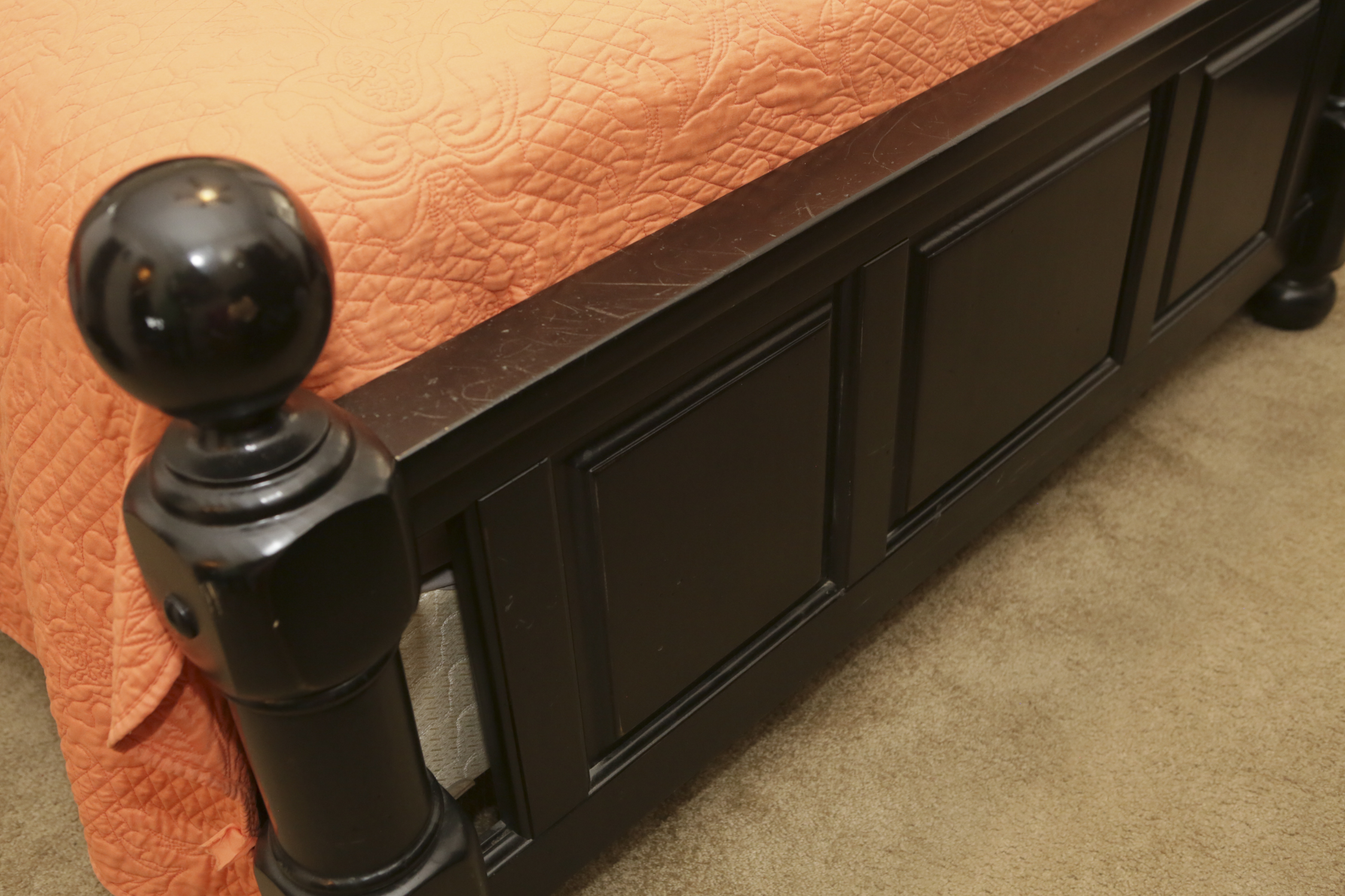 Queen Size Cannonball Bed Frame