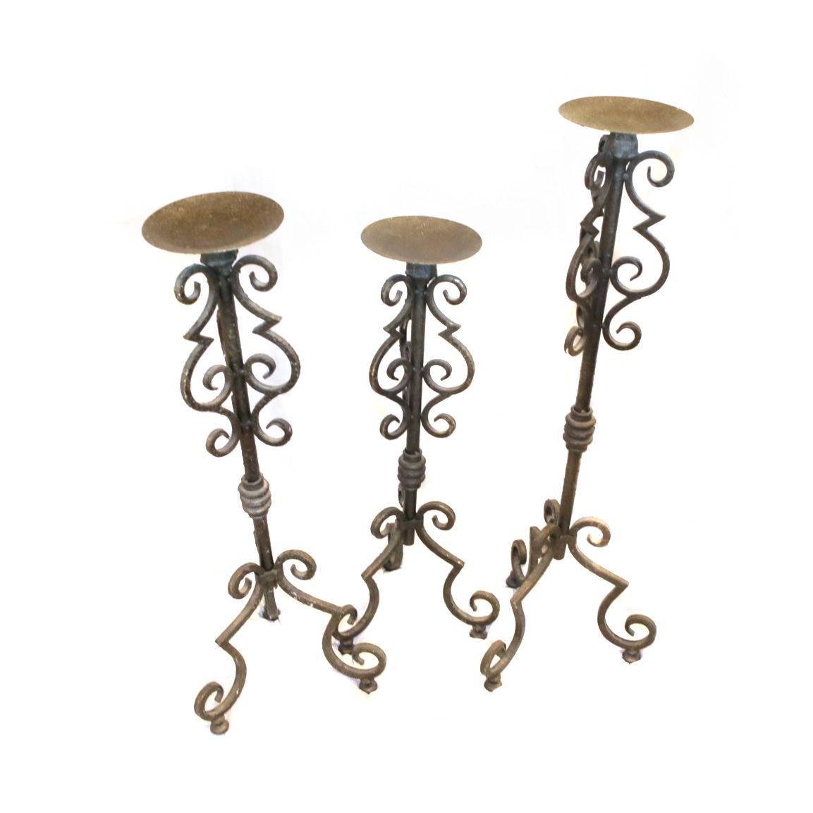 Wrought Iron Candle Holders