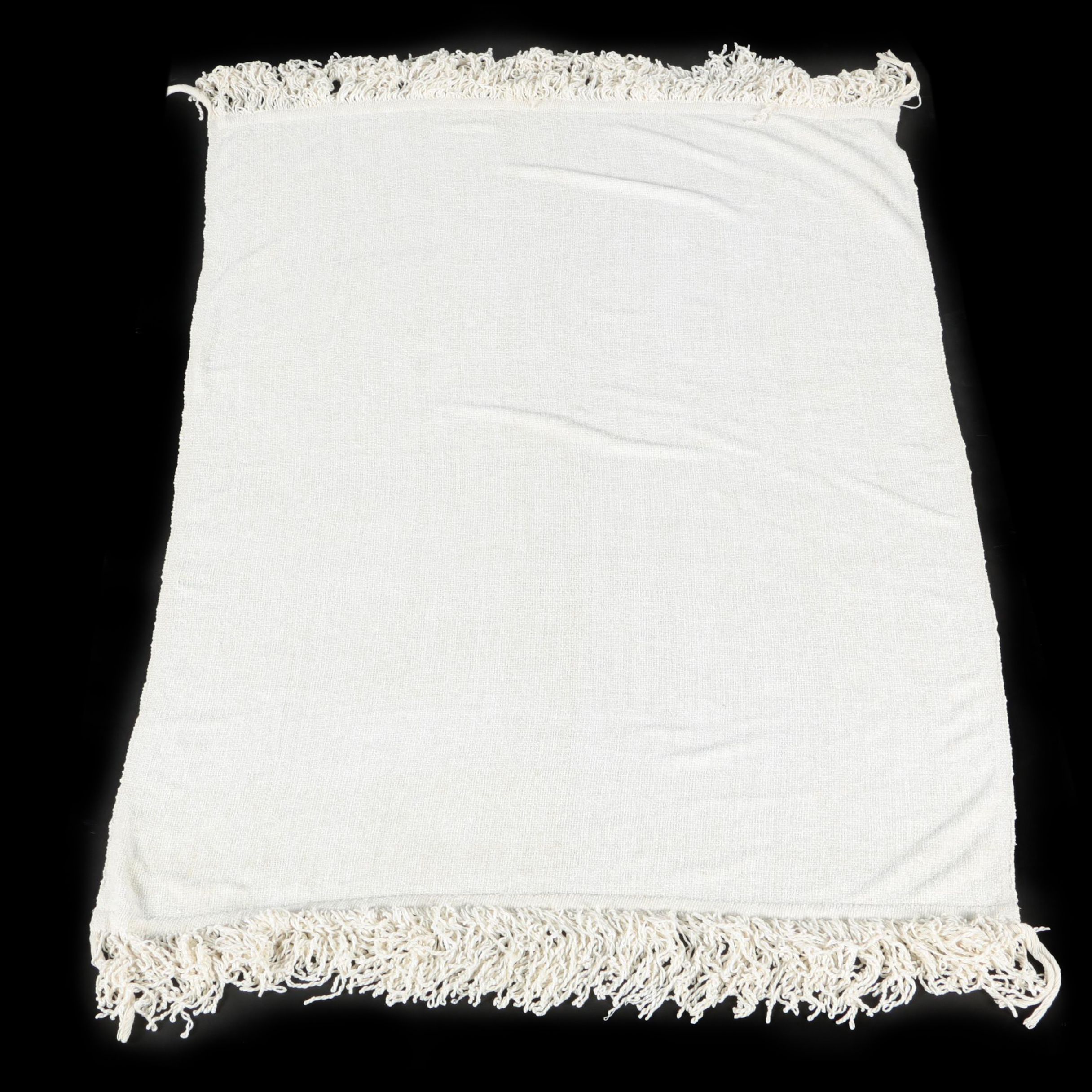 White Chenille Blanket