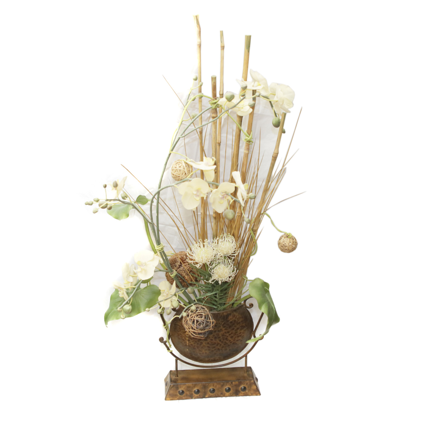 Artificial Plant in Metal Planter