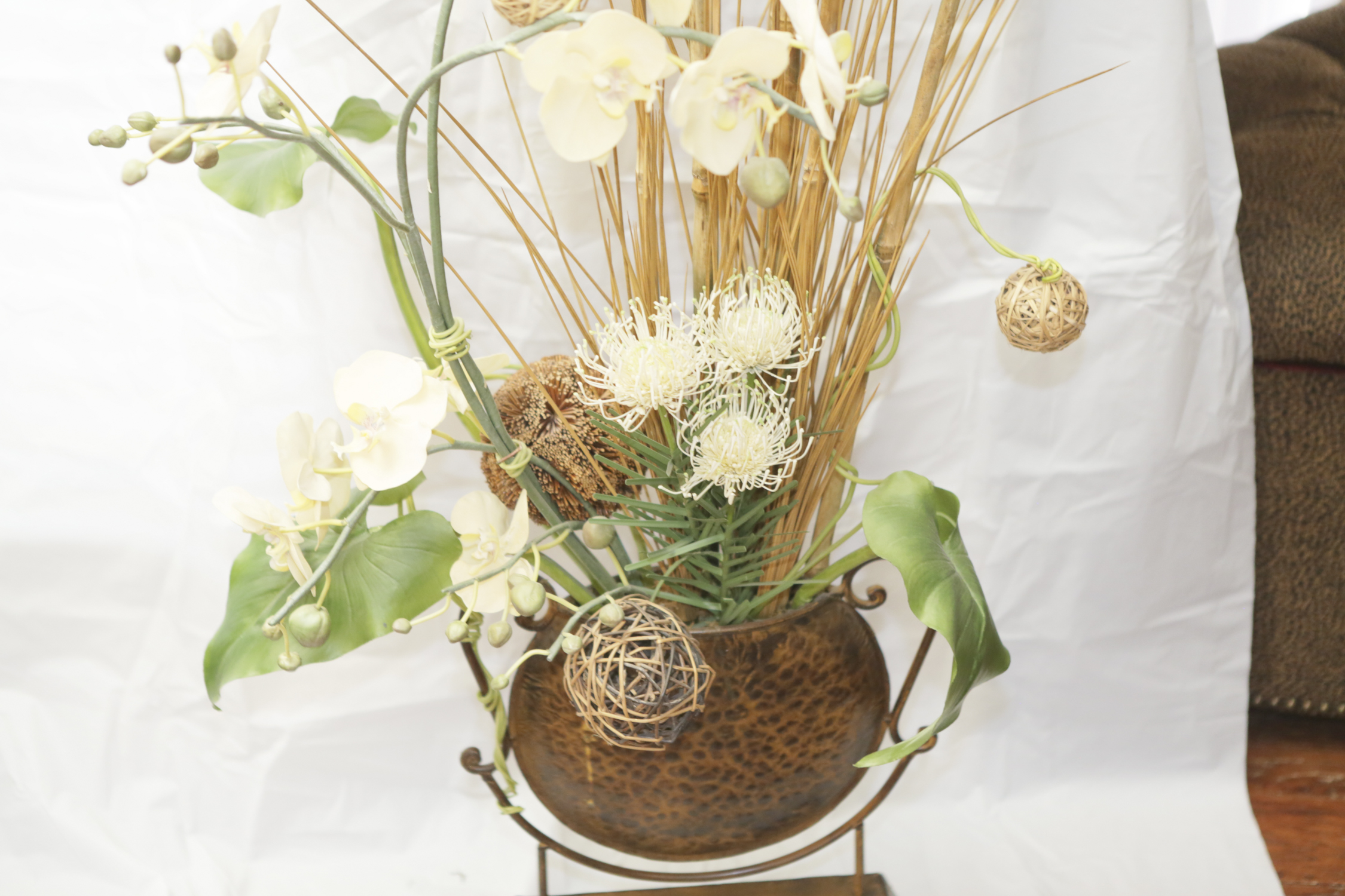 Artificial Plant in Metal Planter