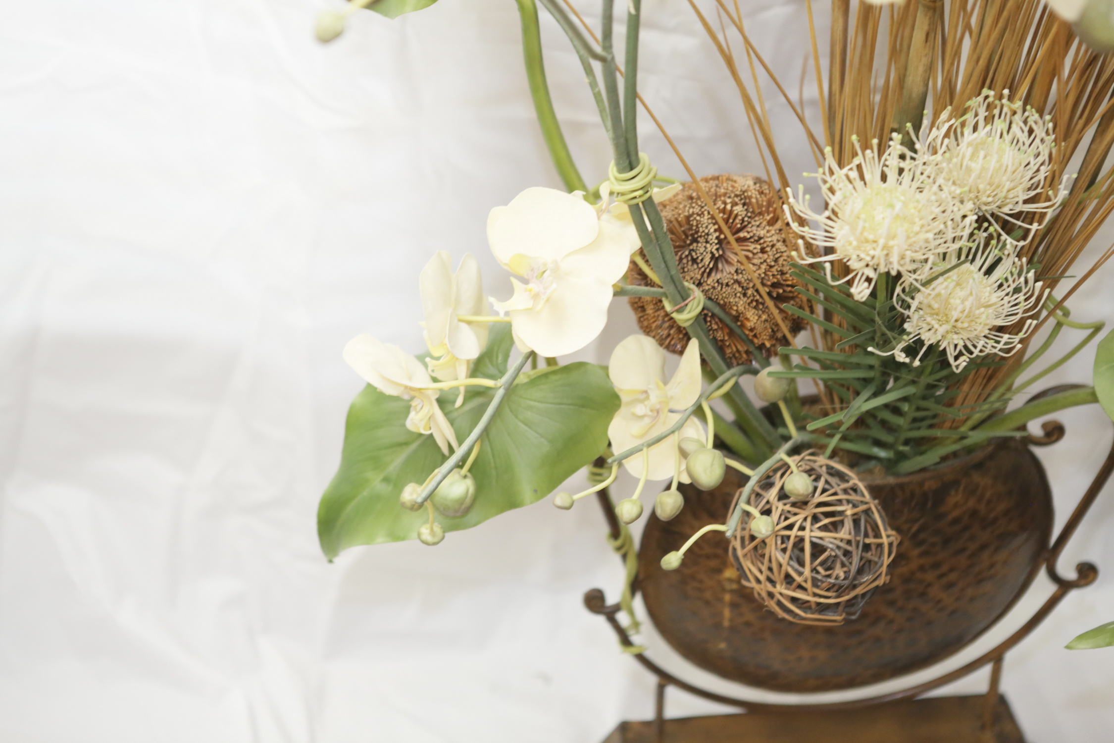 Artificial Plant in Metal Planter