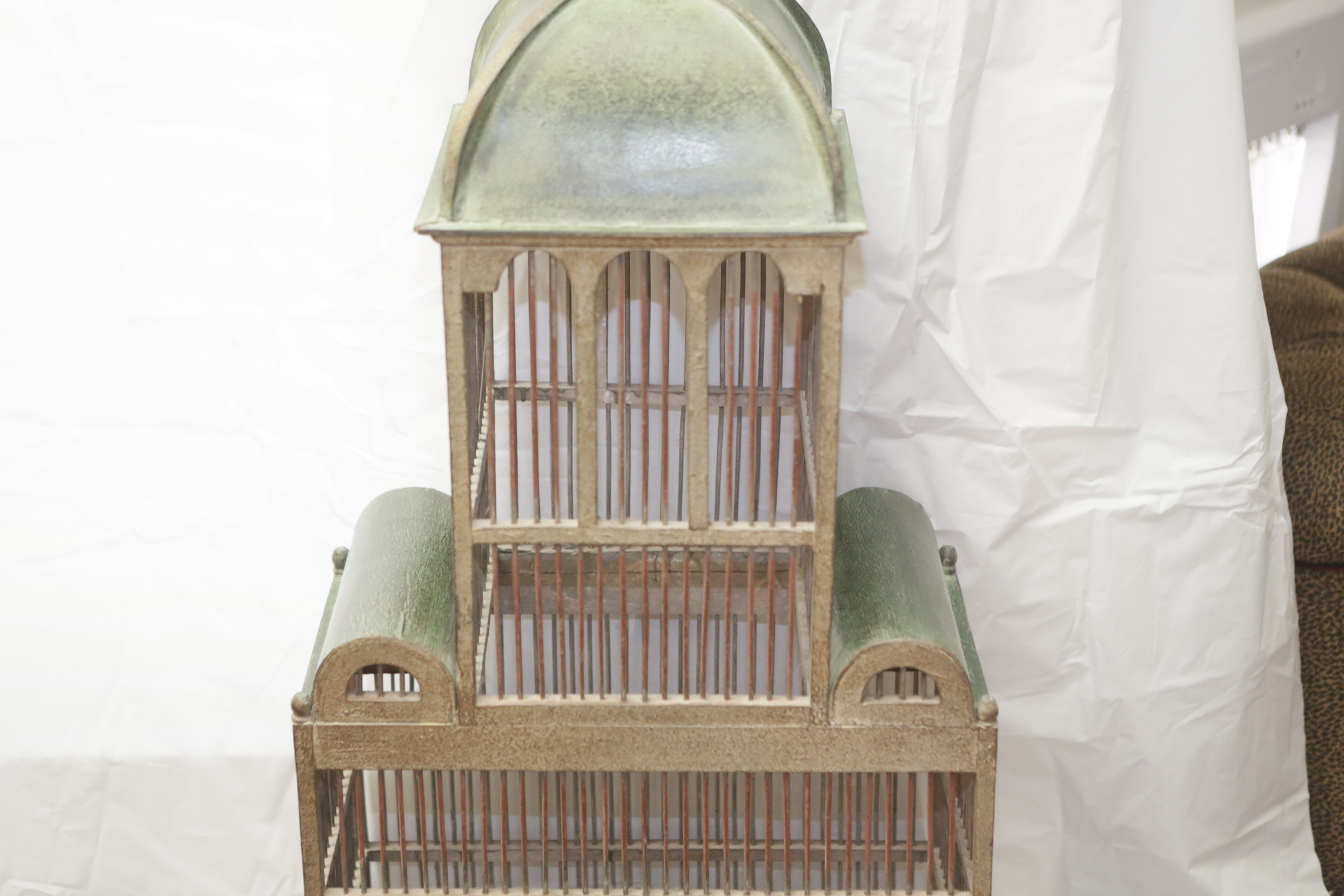 Wood and Metal Dome Style Birdcage