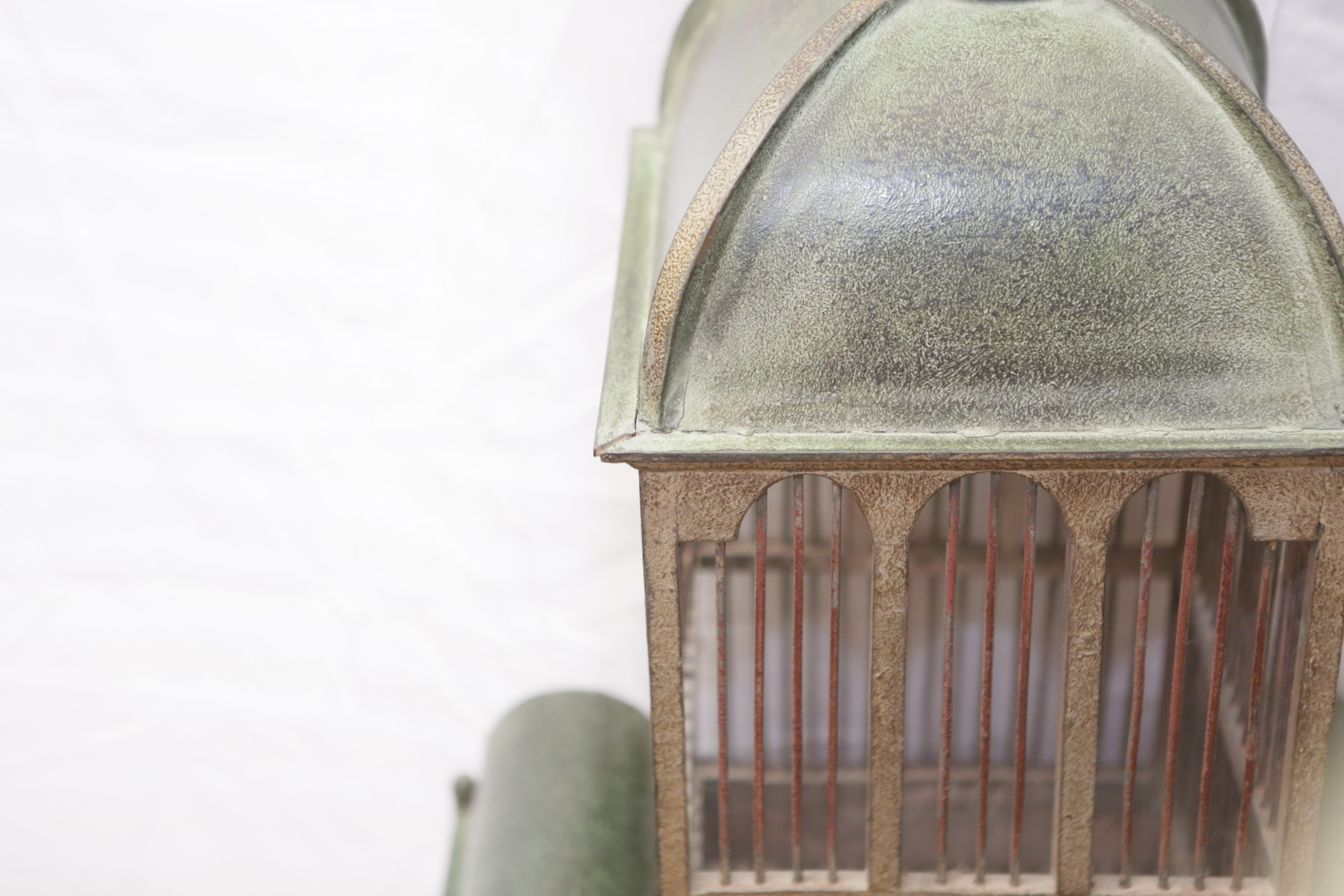 Wood and Metal Dome Style Birdcage