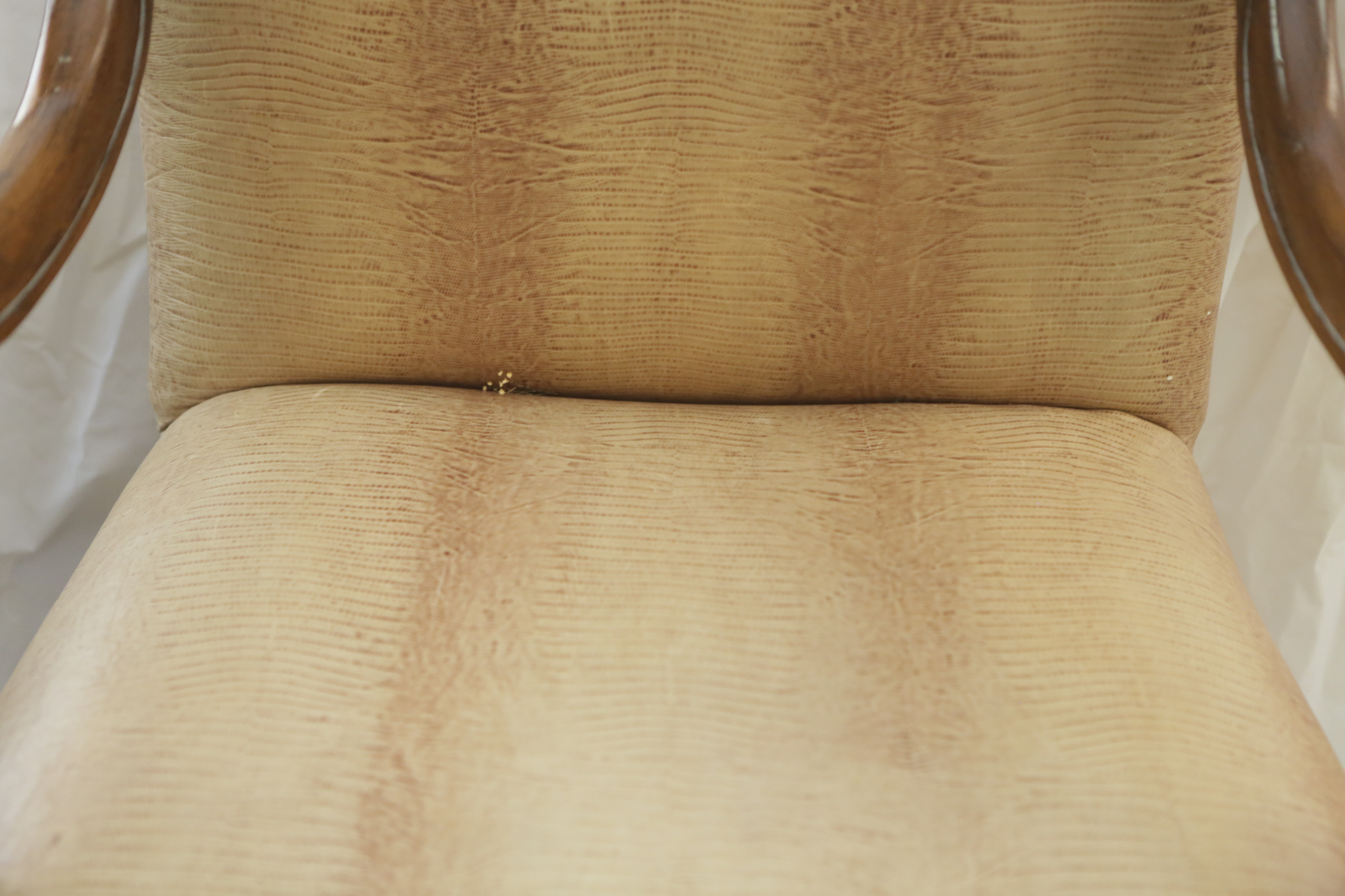 Contemporary Georgian Style Elm Library Chair