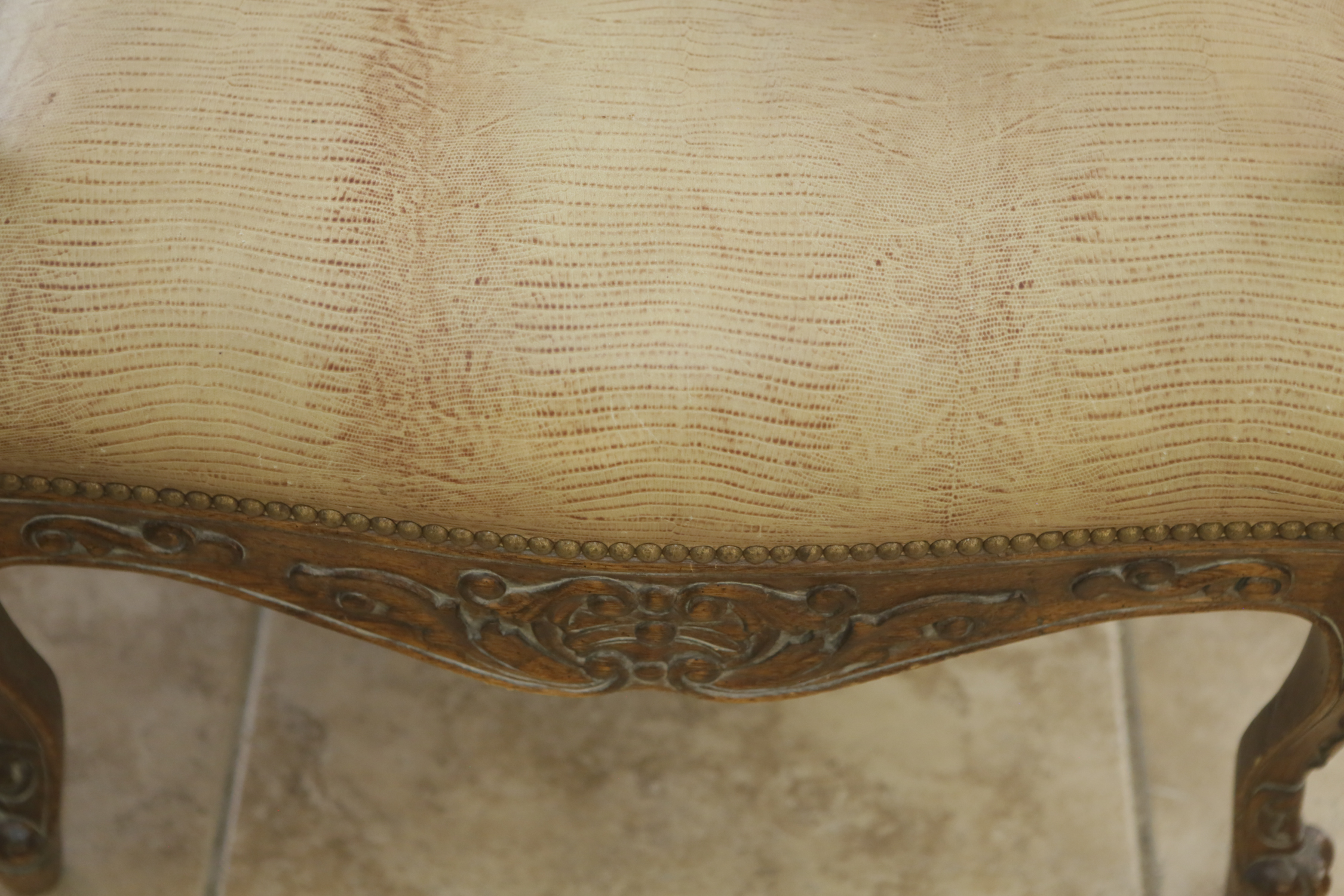 Contemporary Georgian Style Elm Library Chair