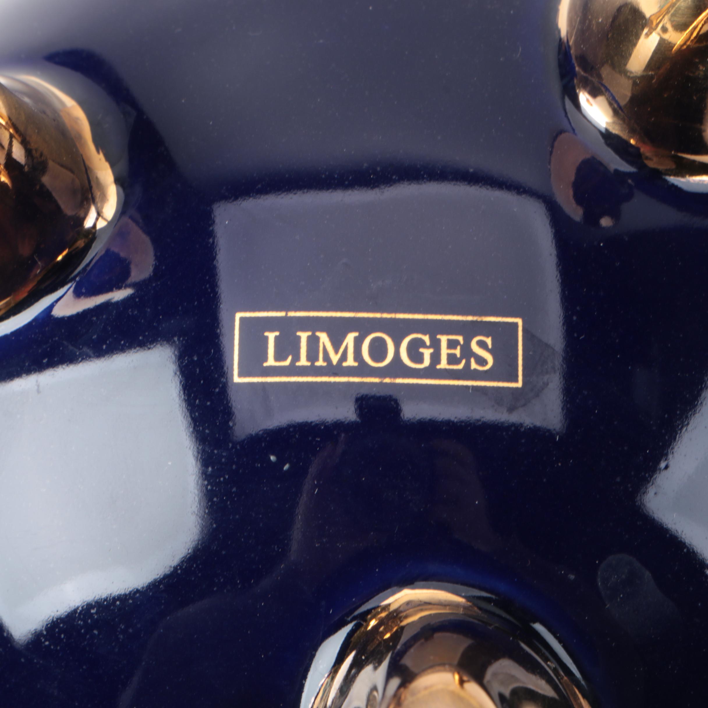 Limoges Trinket Box and Footed Egg