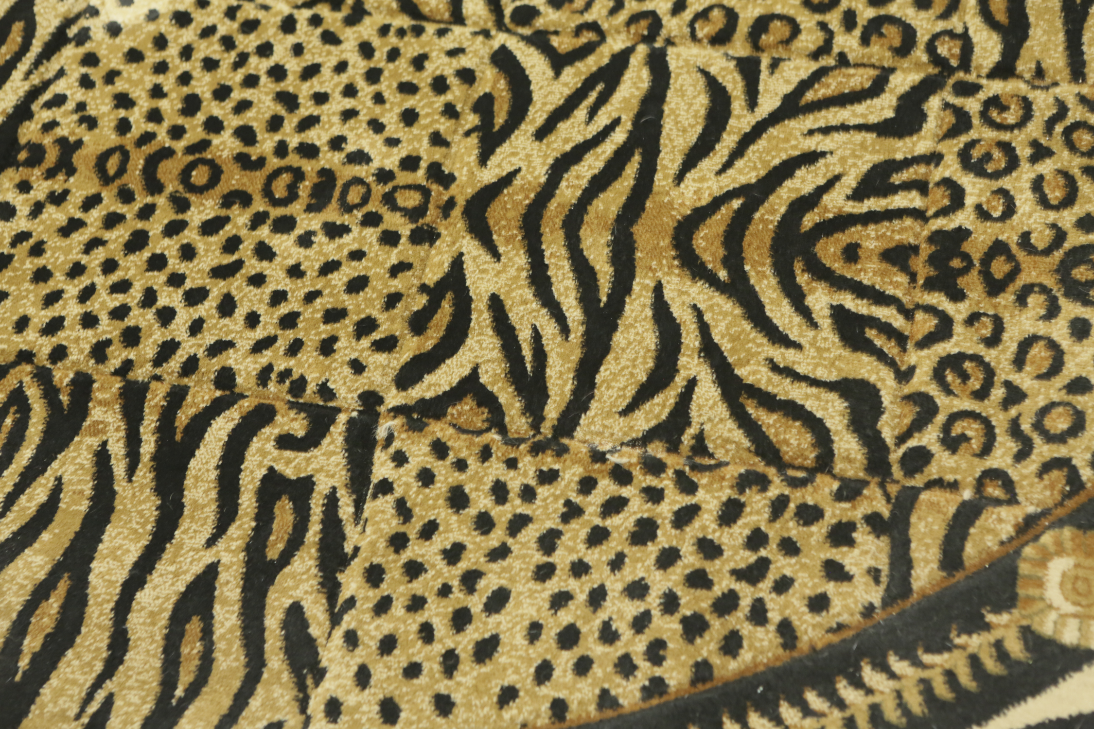 Animal Print Round Area Rug