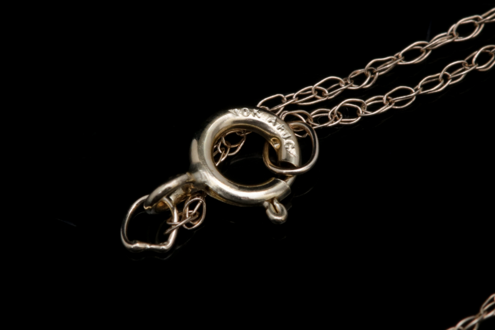 10K Yellow Gold and Diamond Flower Pendant with Chain