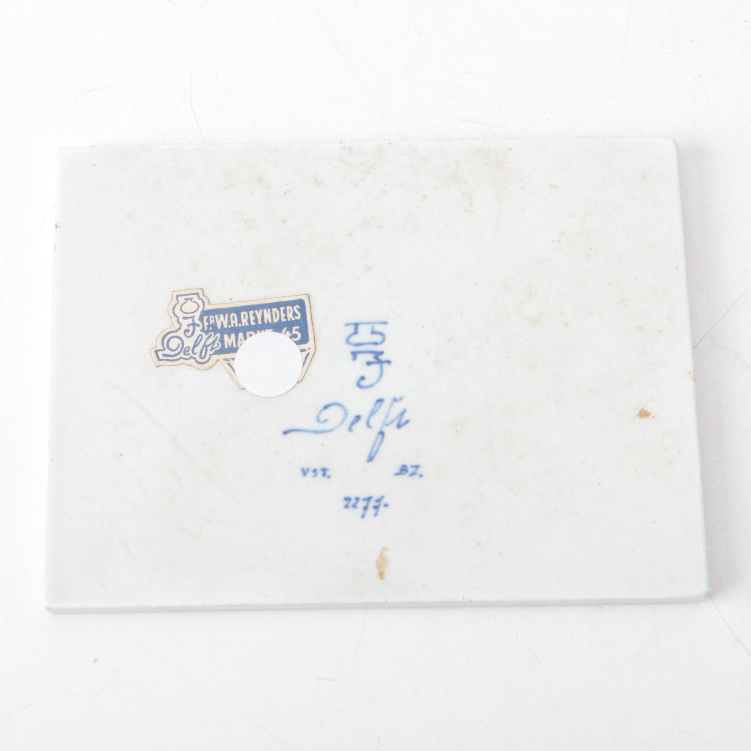 Contemporary Glass Serveware and Delft Style Trivet