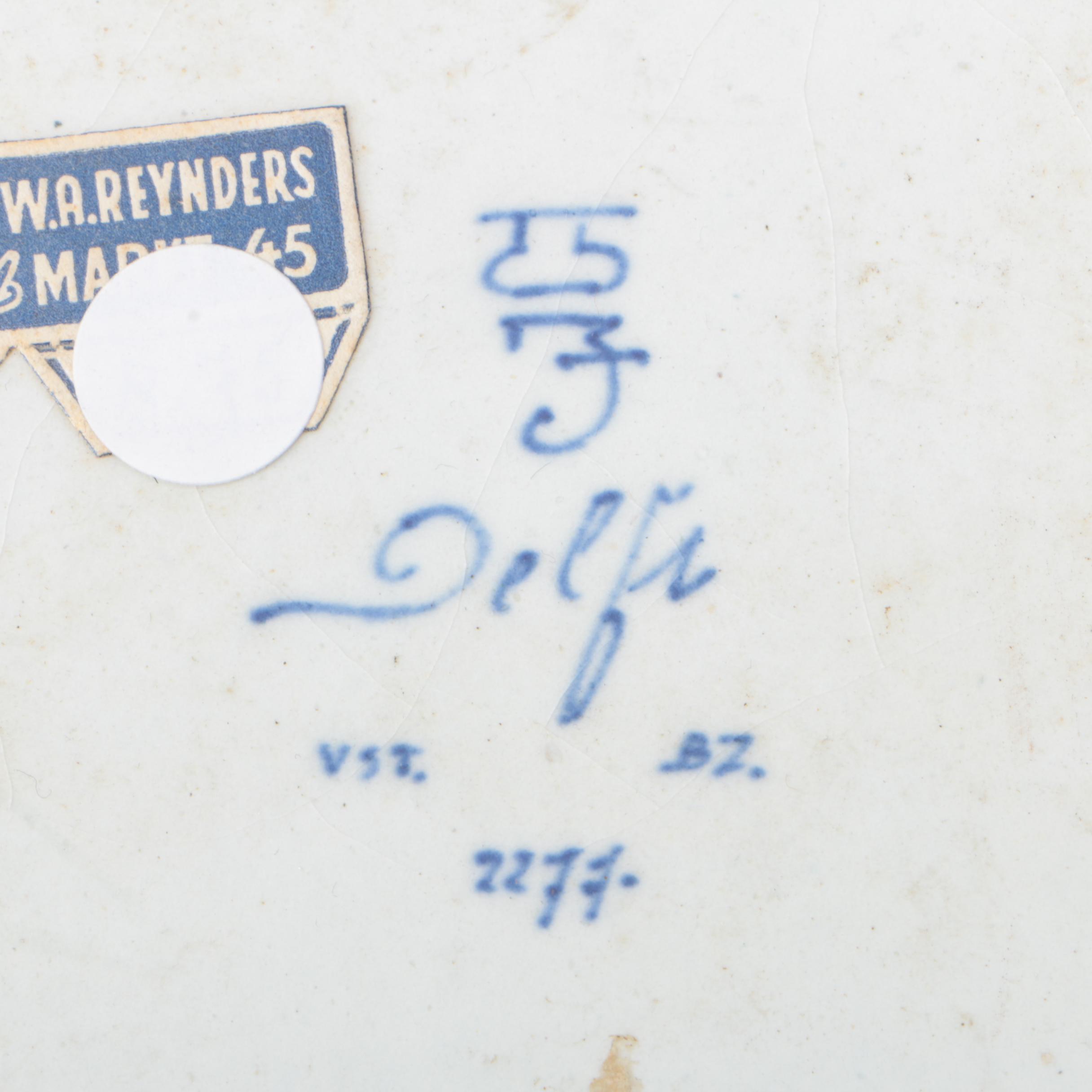 Contemporary Glass Serveware and Delft Style Trivet