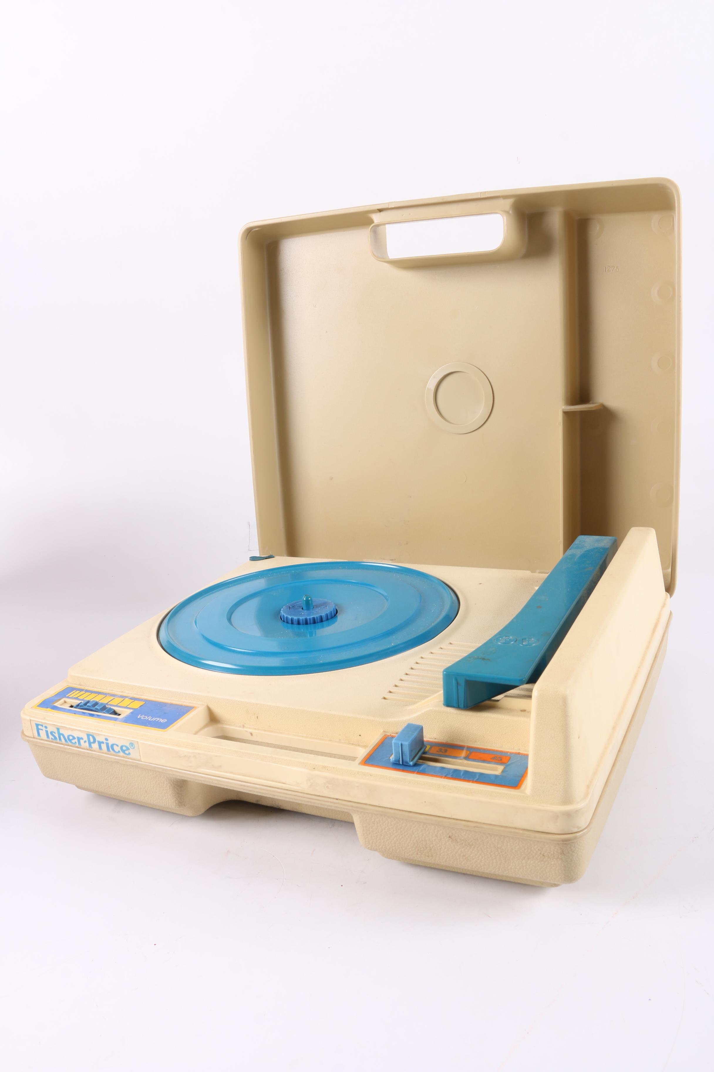 1980s Fisher-Price Portable "Phonograph" with Doll Trunk