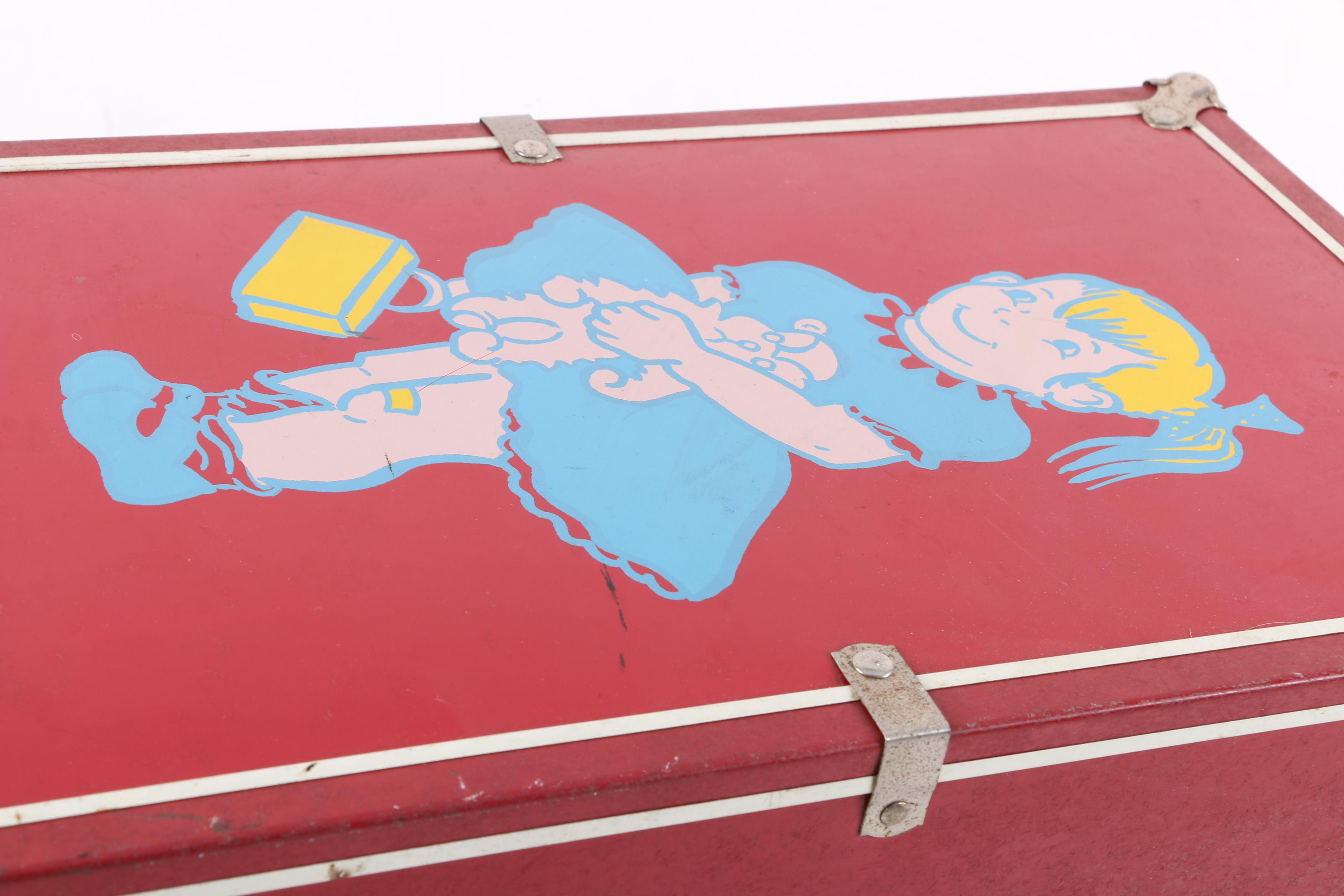 1980s Fisher-Price Portable "Phonograph" with Doll Trunk