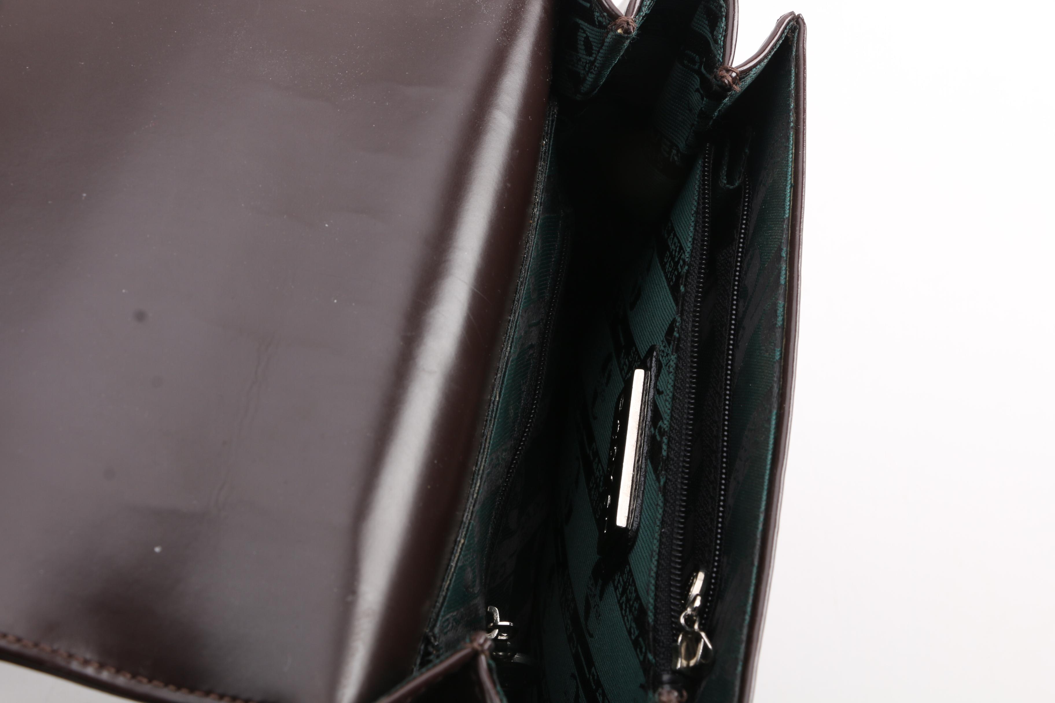 Carven of Paris Brown Leather Backpack Purse