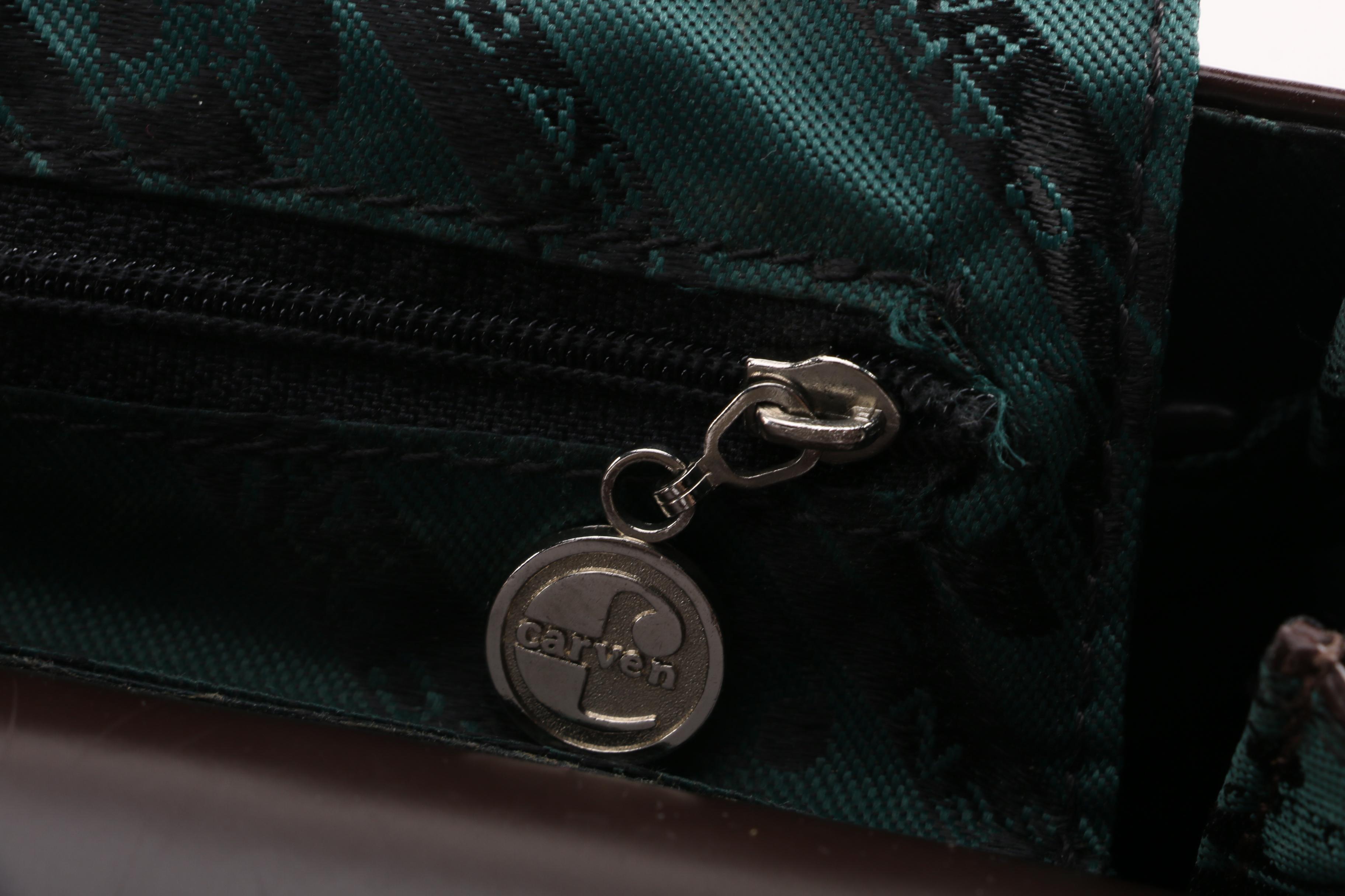 Carven of Paris Brown Leather Backpack Purse