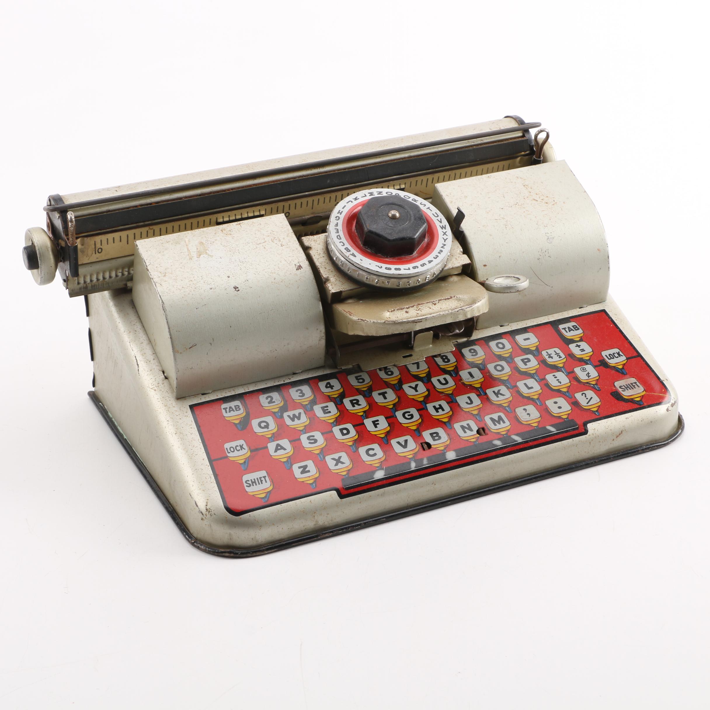 1940s Berwin "Superior" Tin Litho Typewriter Toy