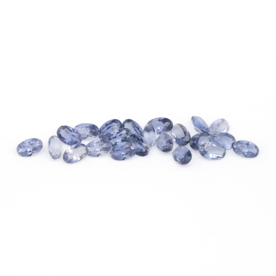 Assortment of Loose 4.48 CTW Iolite Gemstones